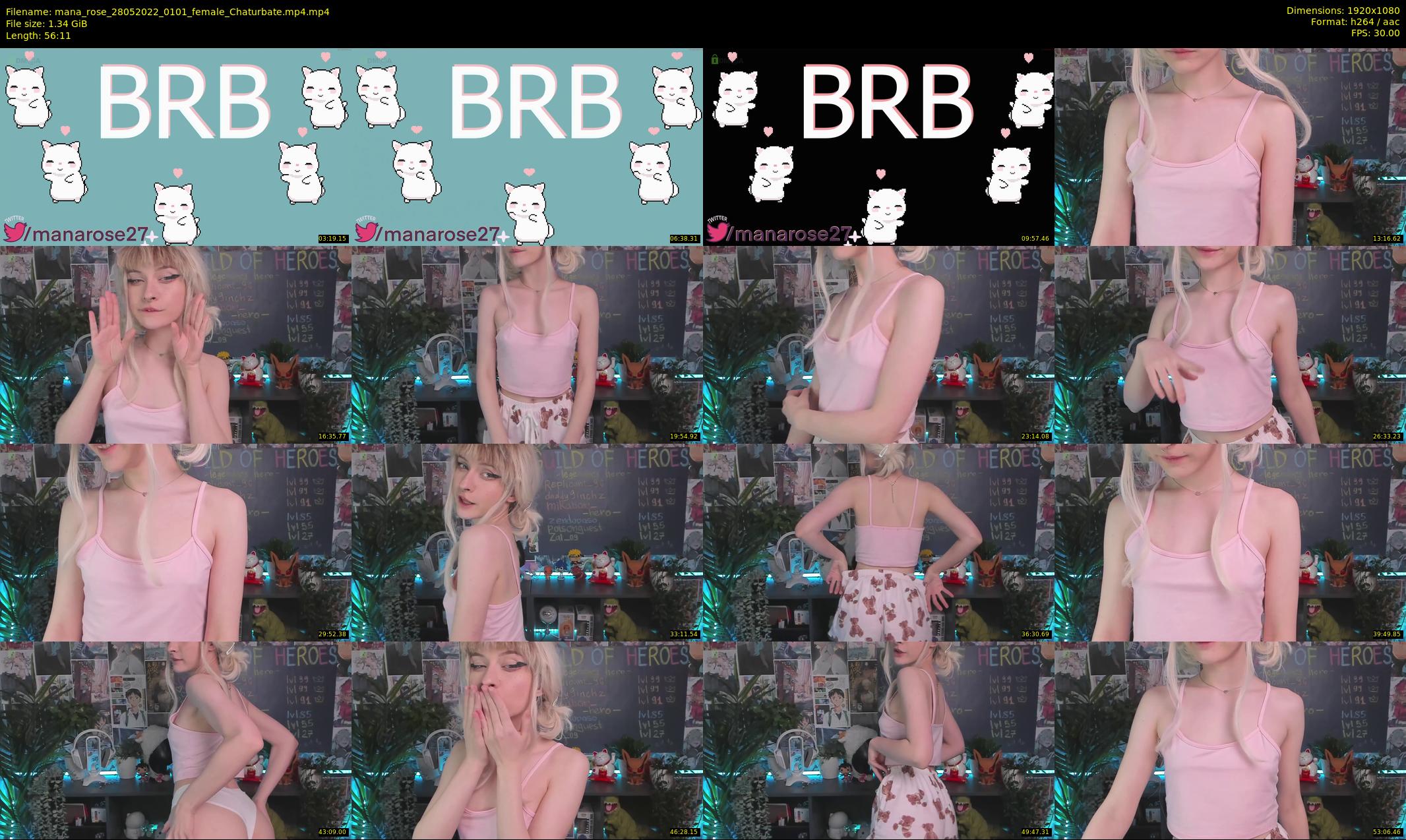 mana_rose — 57 minute Chaturbate female cam show recording, 1080p, May 28, 2022