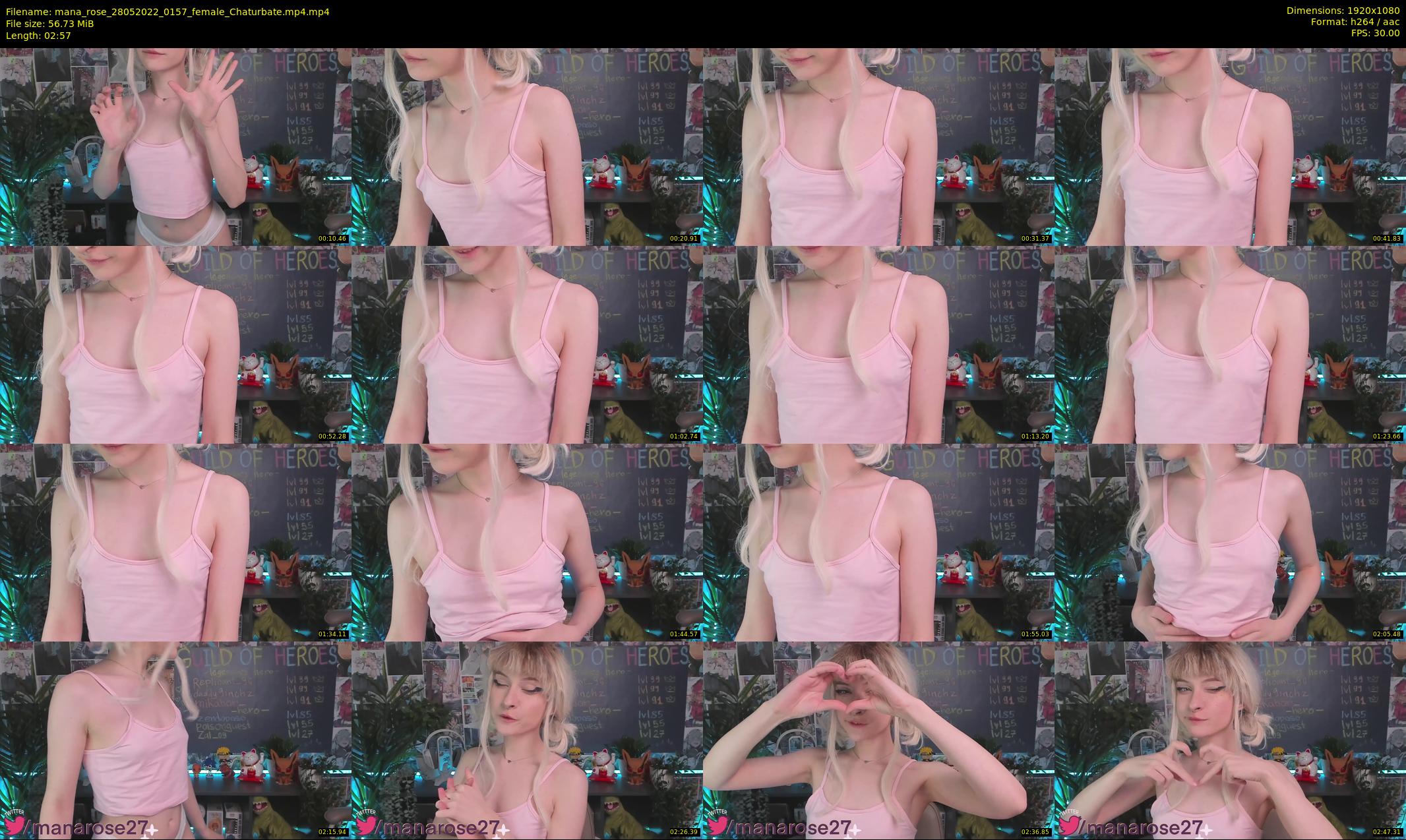 mana_rose — 3 minute Chaturbate female cam show recording, 1080p, May 28, 2022