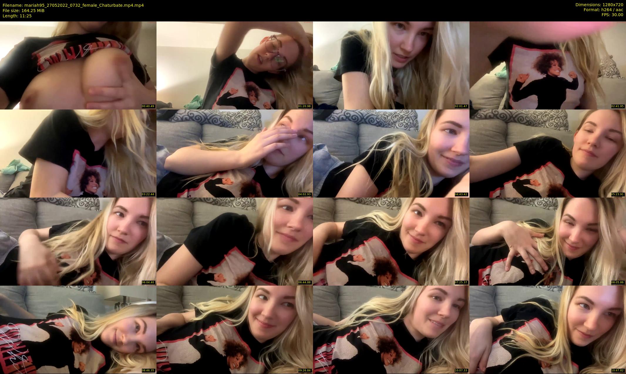 mariah95 — 12 minute Chaturbate female cam show recording, 720p, May 27, 2022