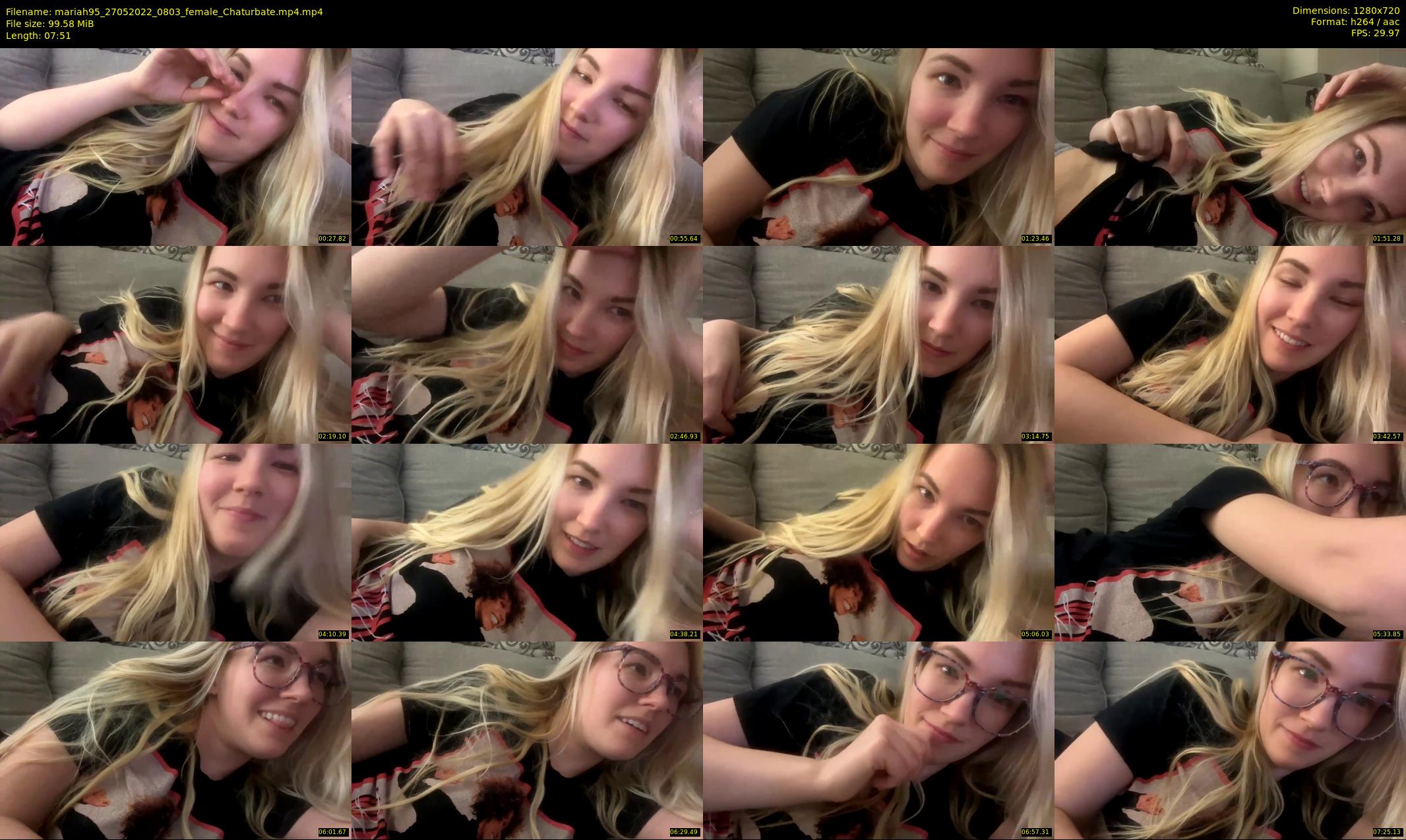 mariah95 — 8 minute Chaturbate female cam show recording, 720p, May 27, 2022