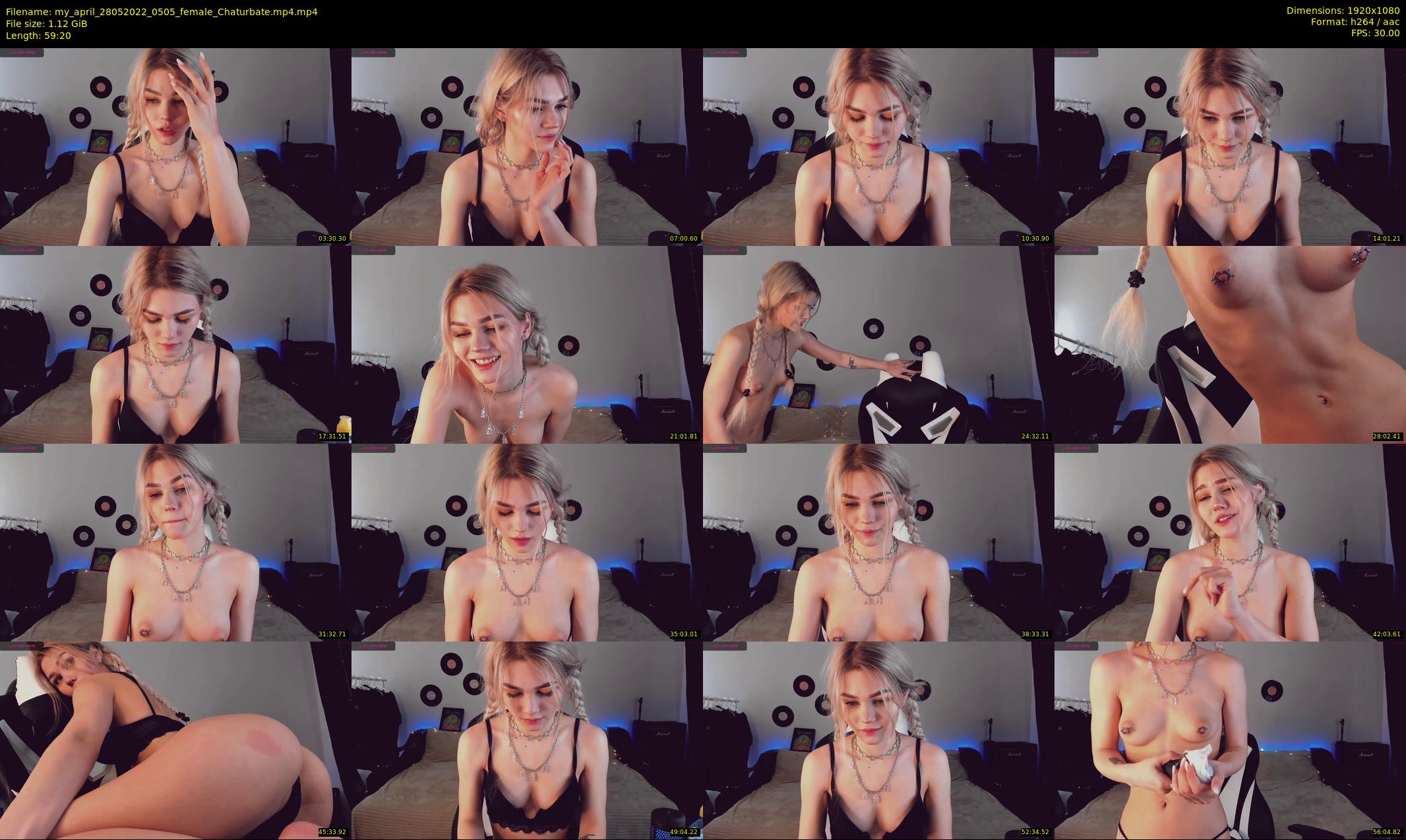 my_april — 60 minute Chaturbate female cam show recording, 1080p, May 28, 2022