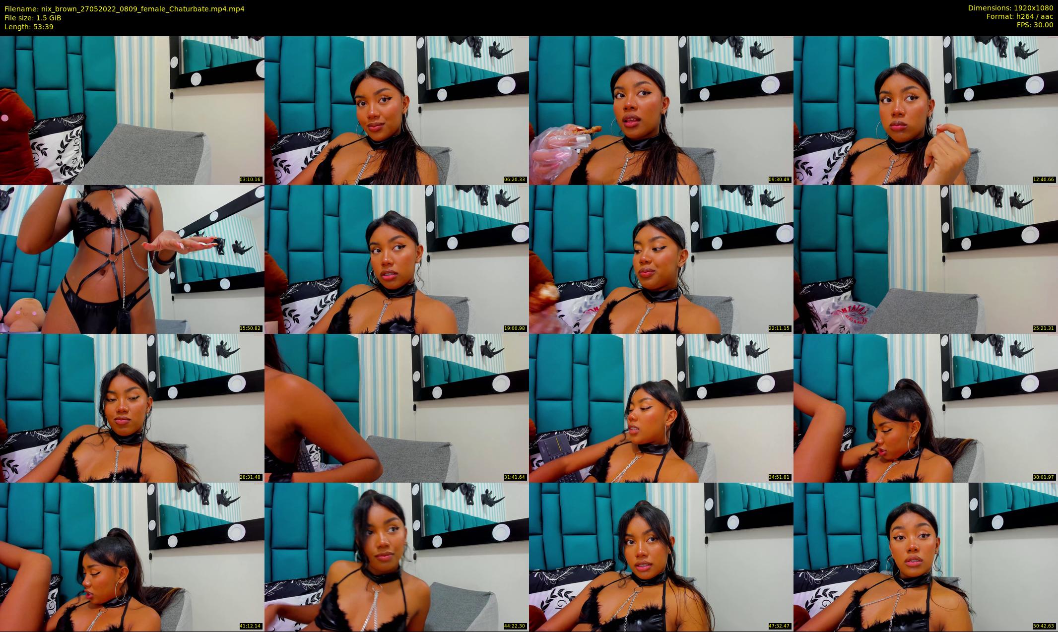nix_brown — 54 minute Chaturbate female cam show recording, 1080p, May 27, 2022