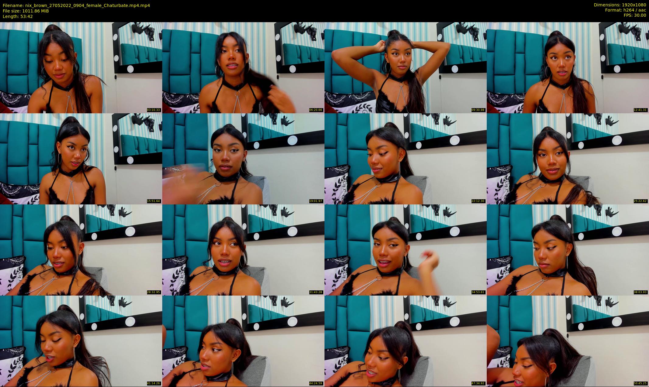 nix_brown — 54 minute Chaturbate female cam show recording, 1080p, May 27, 2022