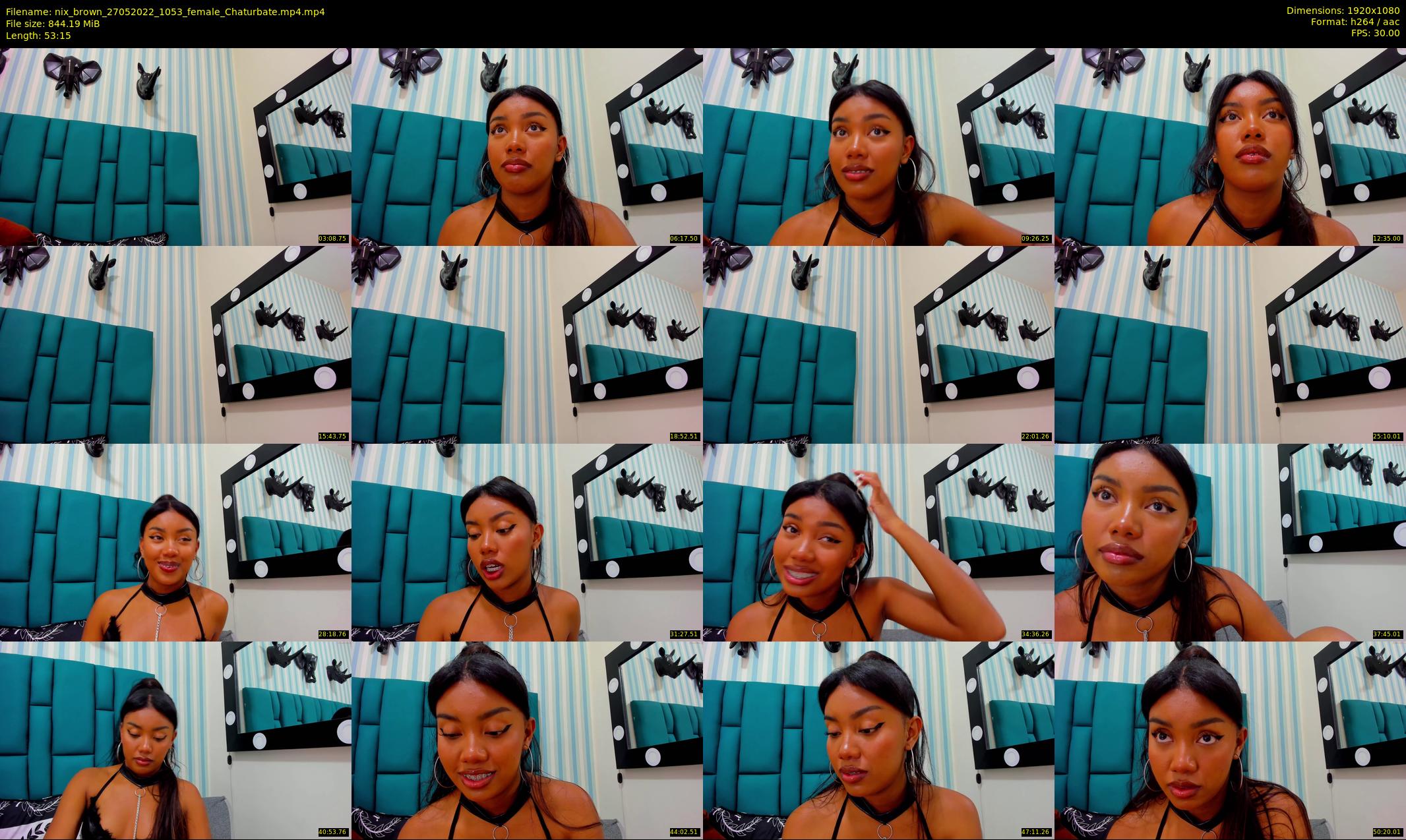 nix_brown — 54 minute Chaturbate female cam show recording, 1080p, May 27, 2022