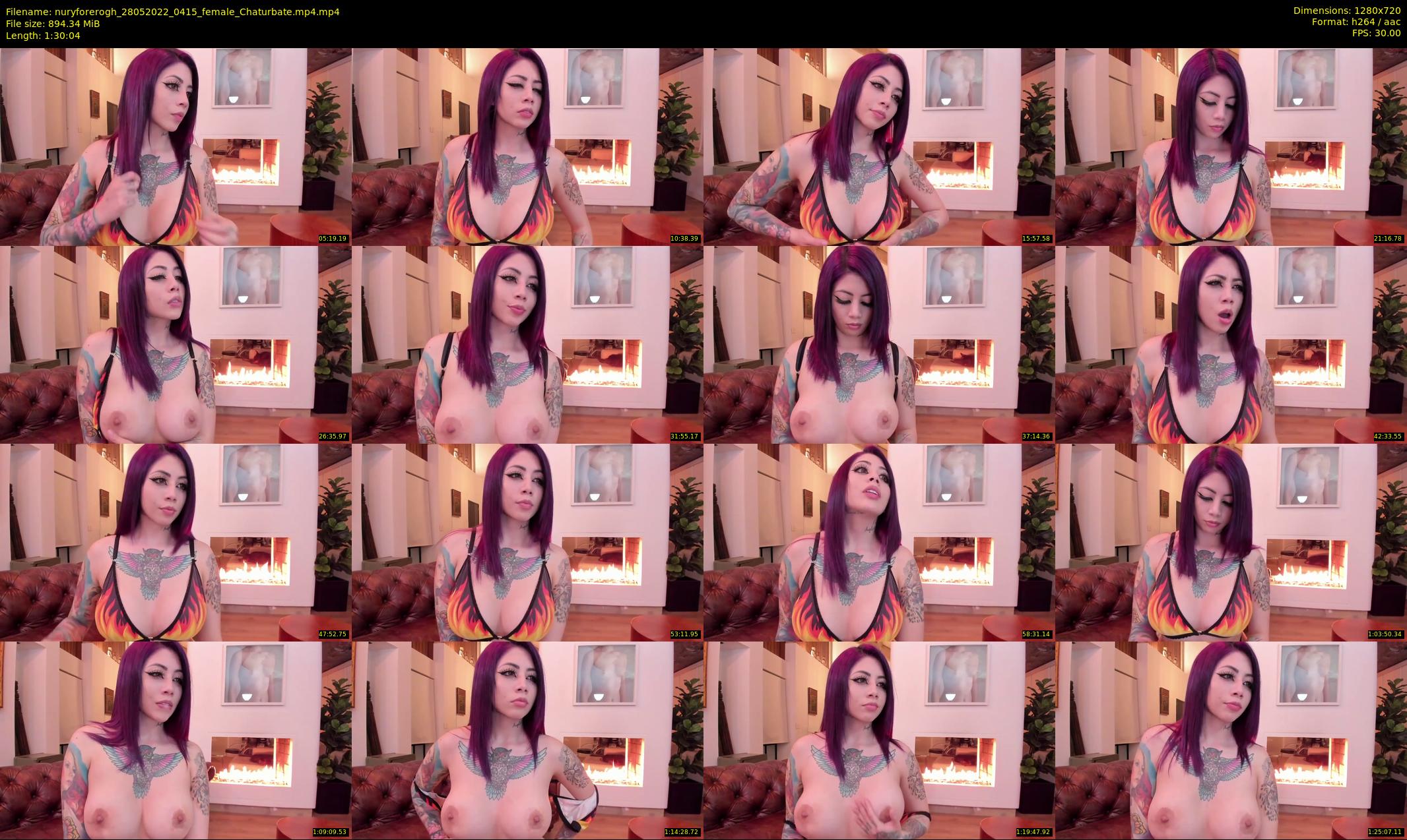 nuryforerogh — 91 minute Chaturbate female cam show recording, 720p, May 28, 2022