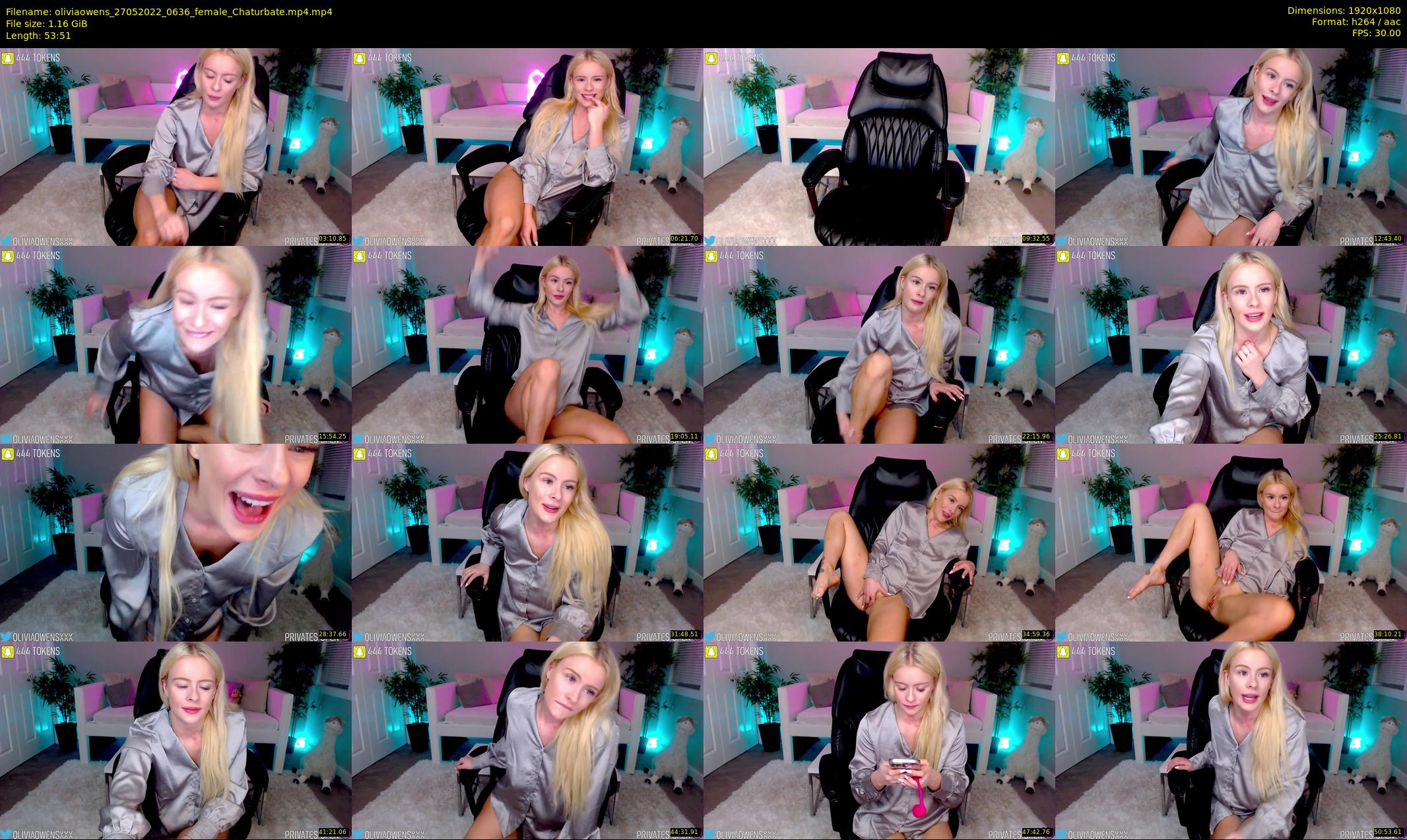 oliviaowens — 54 minute Chaturbate female cam show recording, 1080p, May 27, 2022