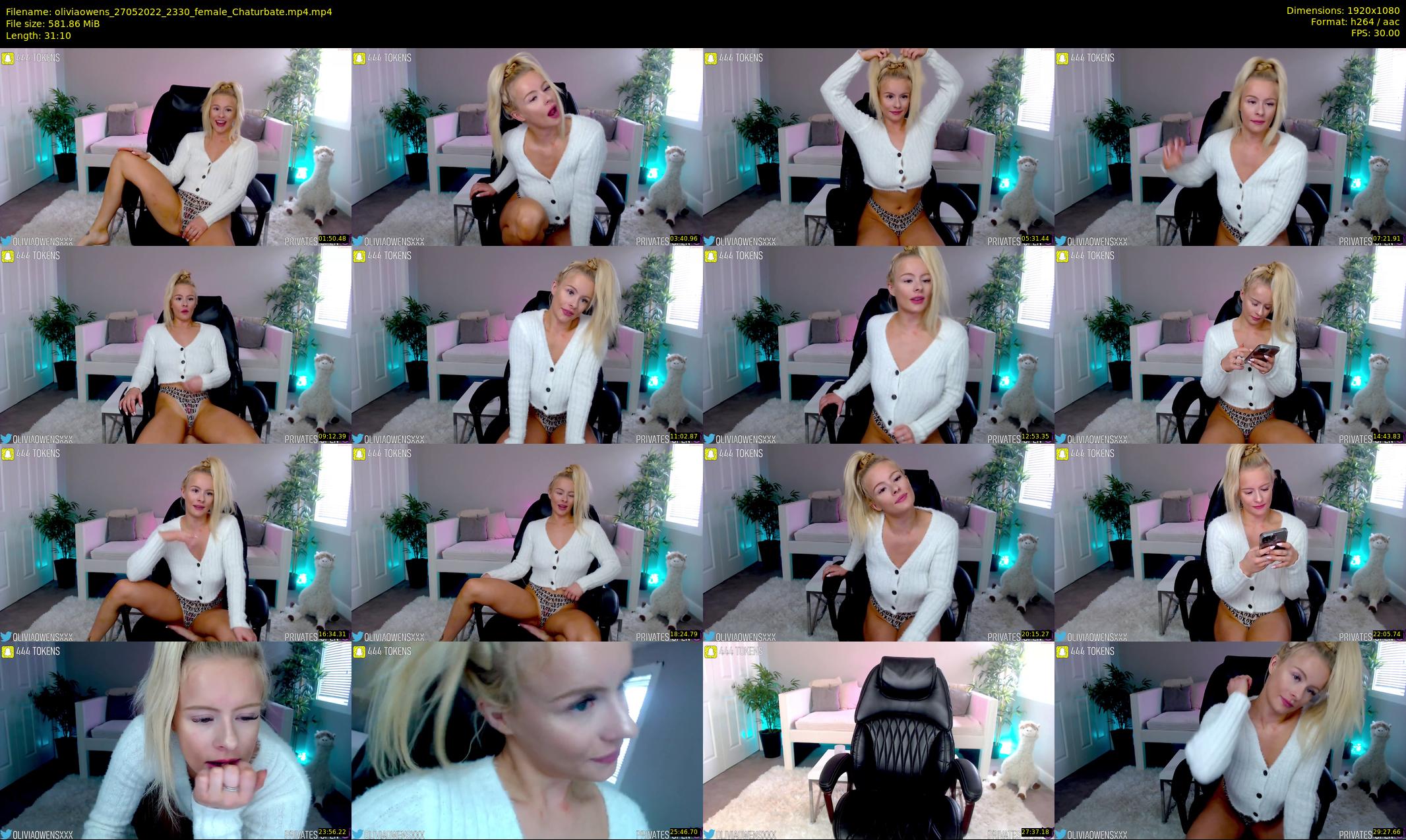 oliviaowens — 32 minute Chaturbate female cam show recording, 1080p, May 27, 2022