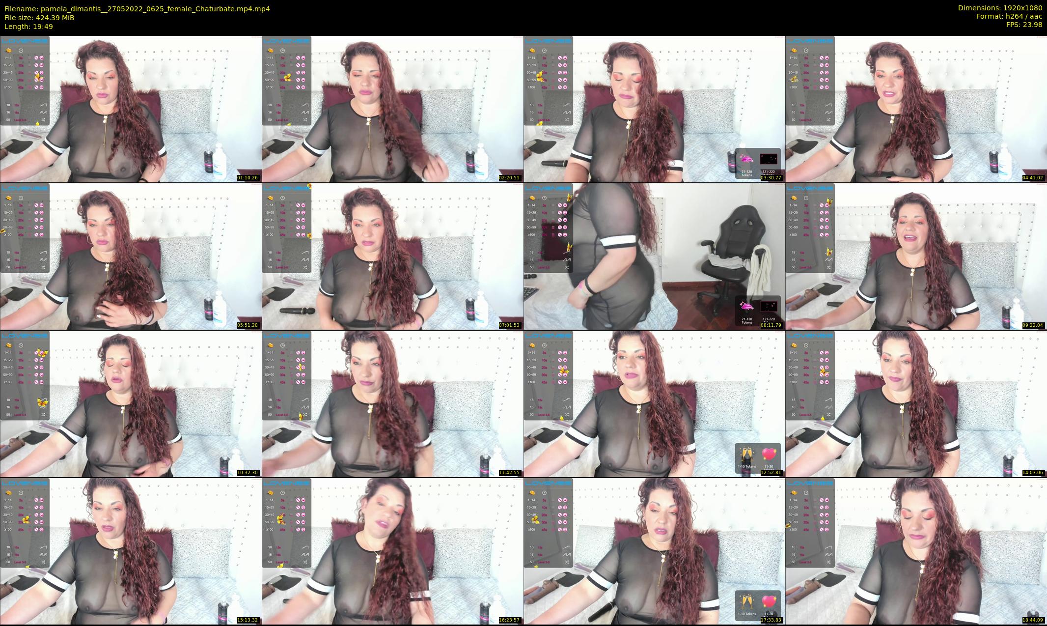 pamela_dimantis_ — 20 minute Chaturbate female cam show recording, 1080p, May 27, 2022