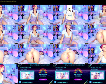 rainbowslut — 19 minute Chaturbate female cam show recording, 720p, May 27, 2022