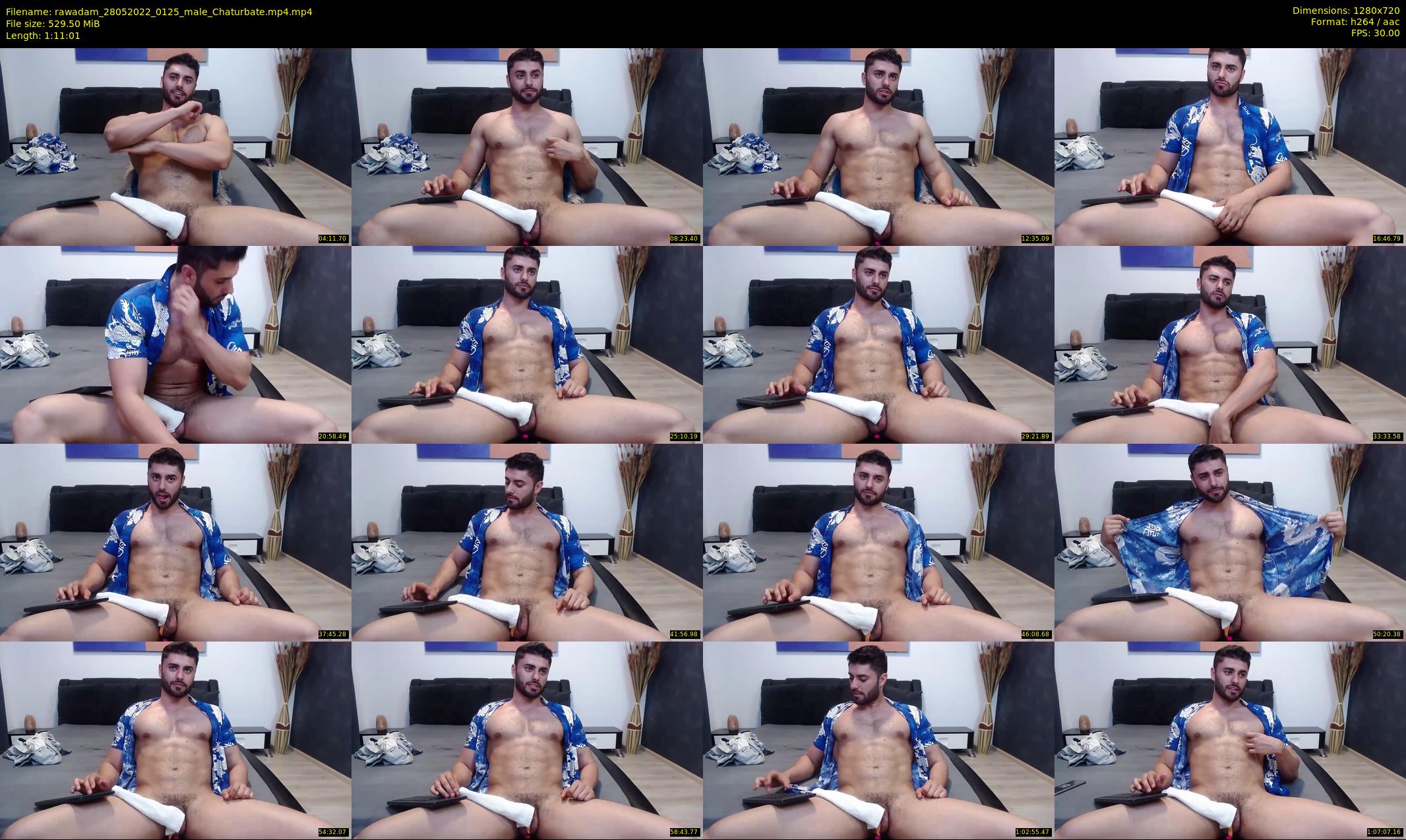 rawadam — 72 minute Chaturbate male cam show recording, 720p, May 28, 2022