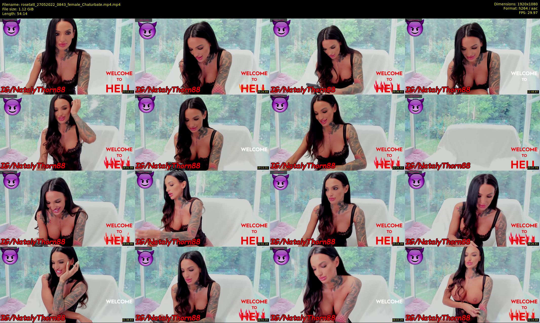 rosetatt — 55 minute Chaturbate female cam show recording, 1080p, May 27, 2022