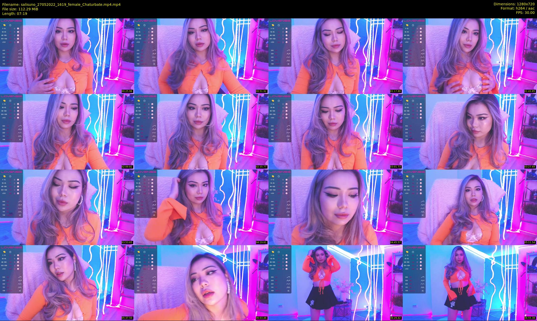 salisuno — 8 minute Chaturbate female cam show recording, 720p, May 27, 2022