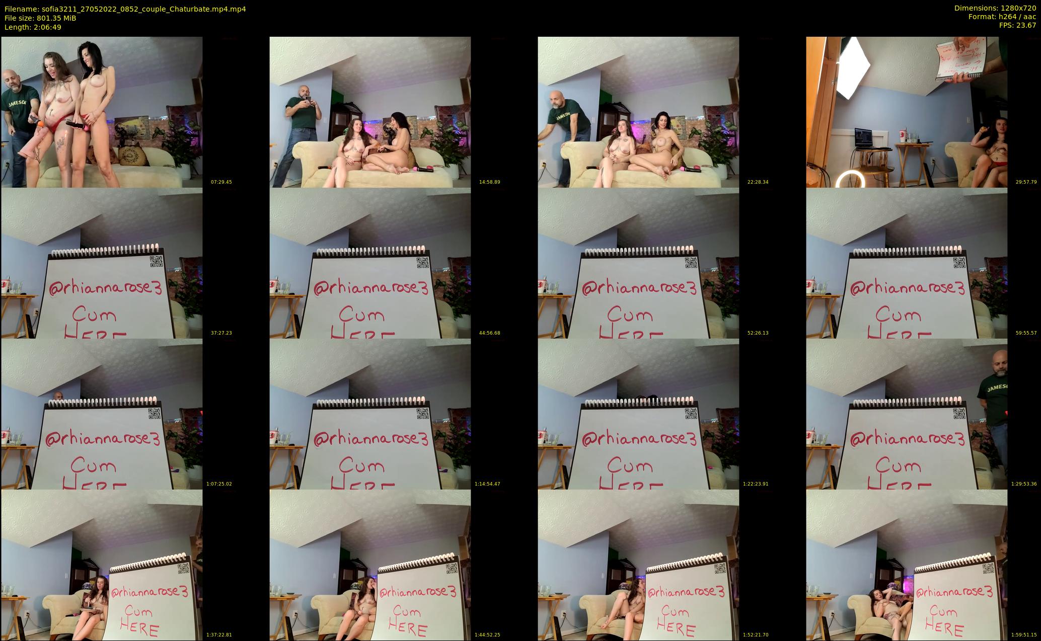 sofia3211 — 127 minute Chaturbate couple cam show recording, 720p, May 27, 2022
