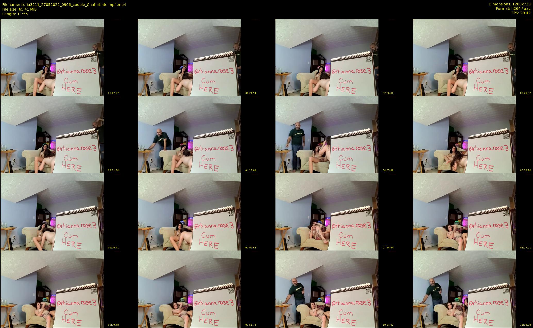sofia3211 — 12 minute Chaturbate couple cam show recording, 720p, May 27, 2022