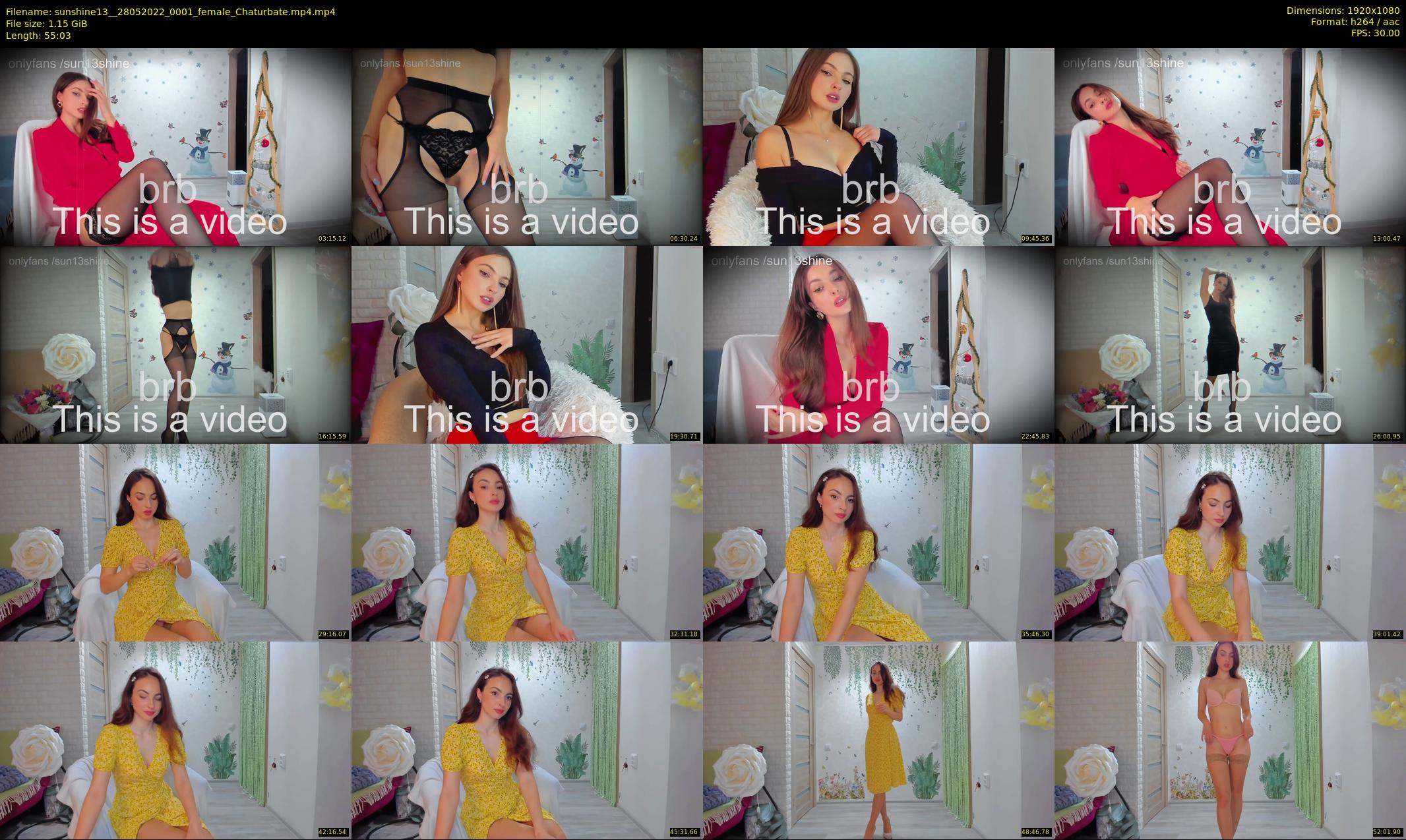 sunshine13_ — 56 minute Chaturbate female cam show recording, 1080p, May 28, 2022