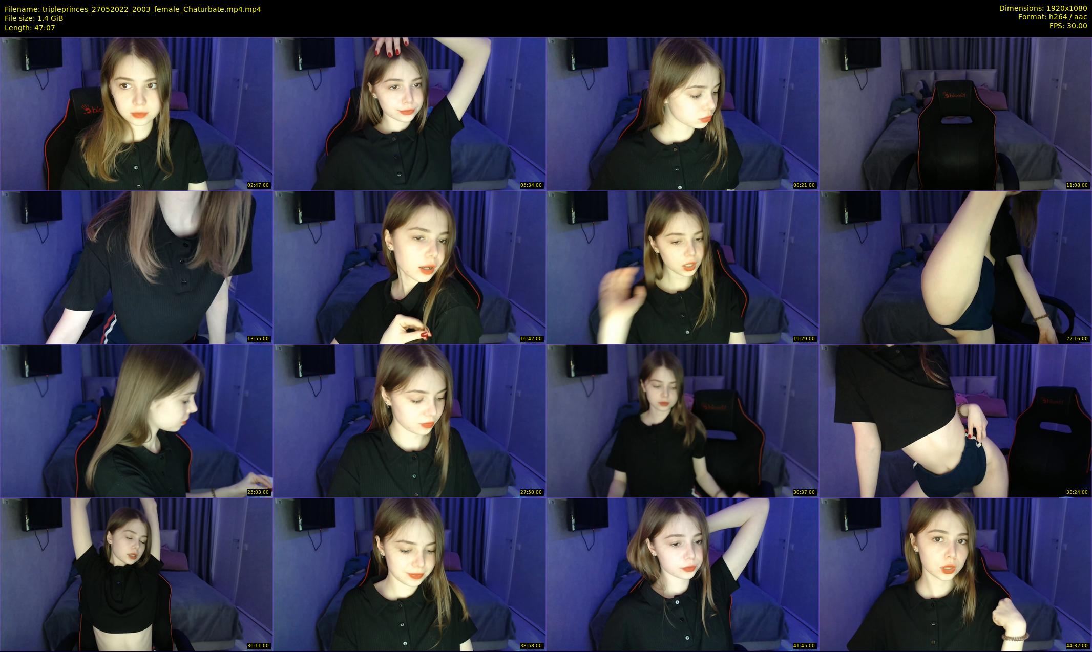 tripleprinces — 48 minute Chaturbate female cam show recording, 1080p, May 27, 2022
