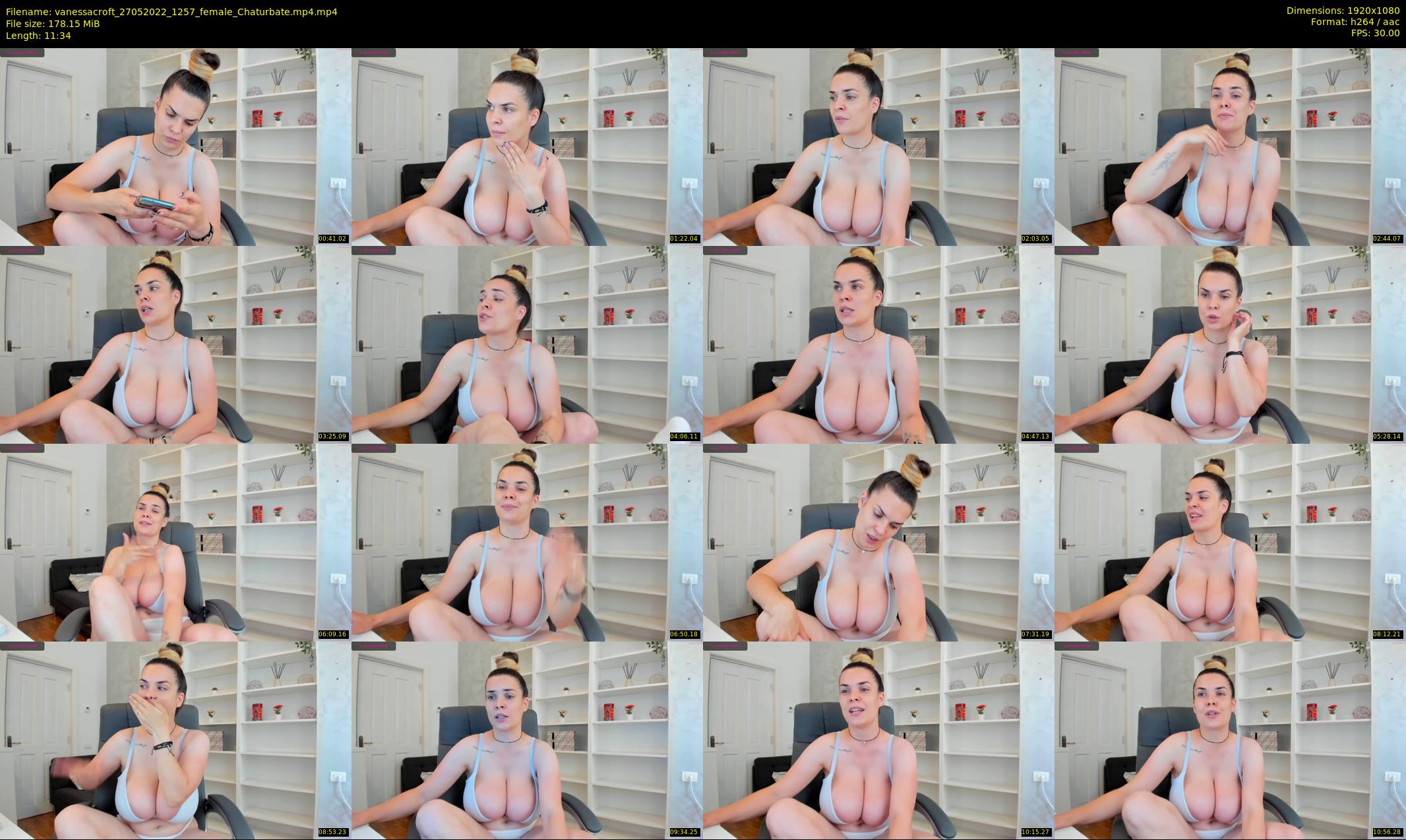 vanessacroft — 12 minute Chaturbate female cam show recording, 1080p, May 27, 2022
