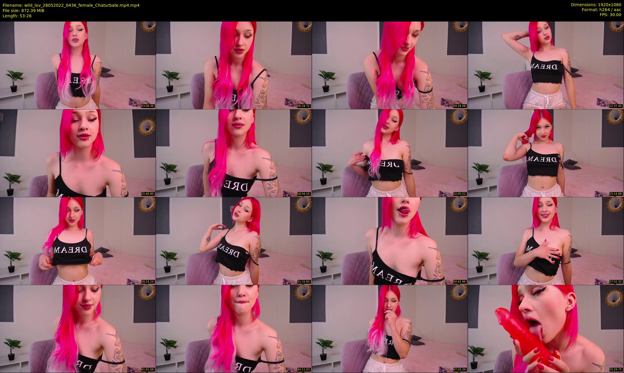 wild_lov — 54 minute Chaturbate female cam show recording, 1080p, May 28, 2022