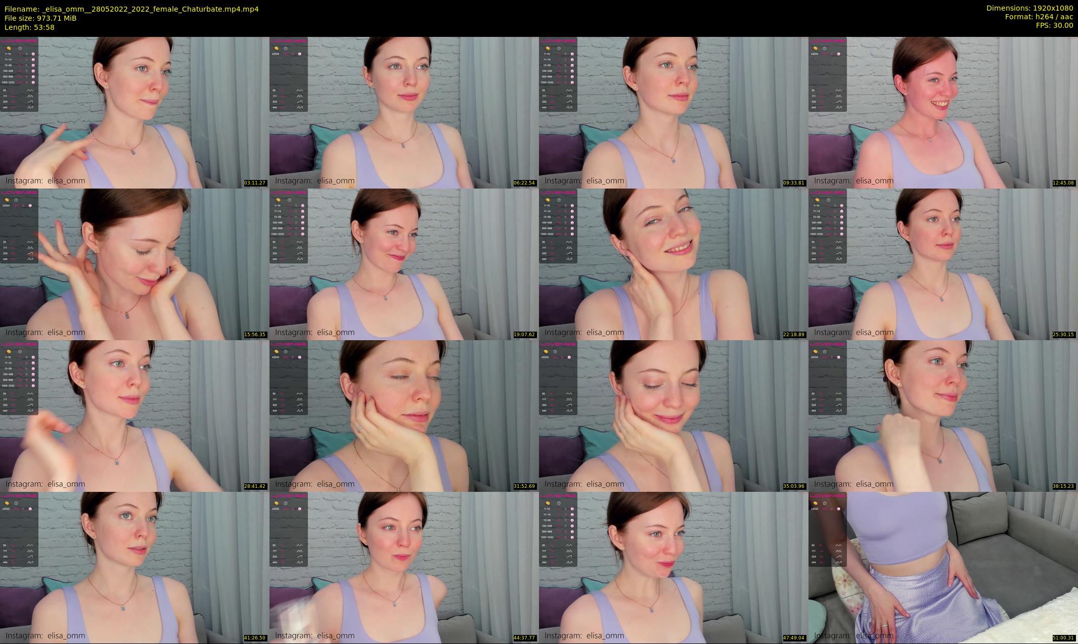 _elisa_omm_ — 54 minute Chaturbate female cam show recording, 1080p, May 28, 2022