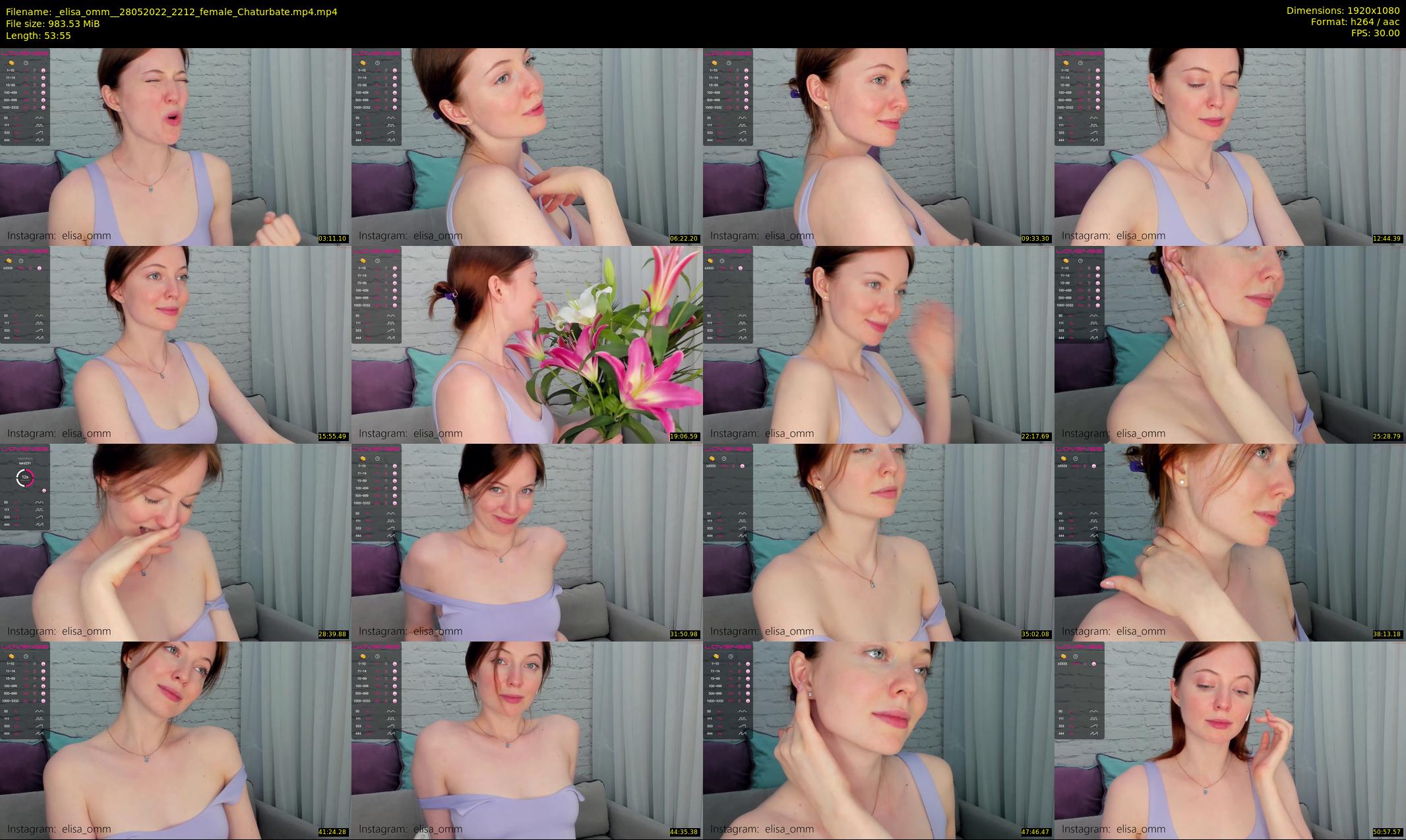 _elisa_omm_ — 54 minute Chaturbate female cam show recording, 1080p, May 28, 2022