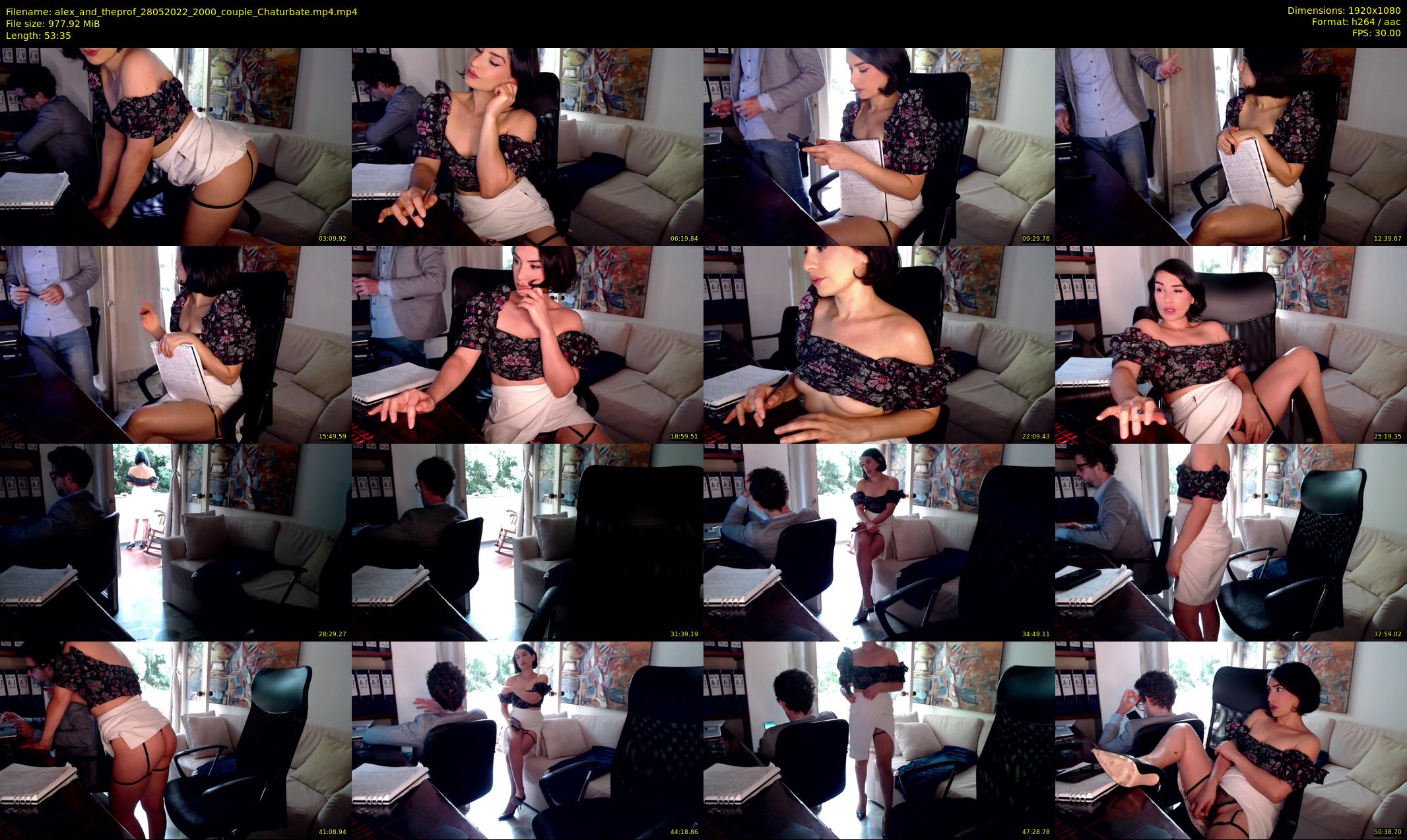 alex_and_theprof — 54 minute Chaturbate couple cam show recording, 1080p, May 28, 2022