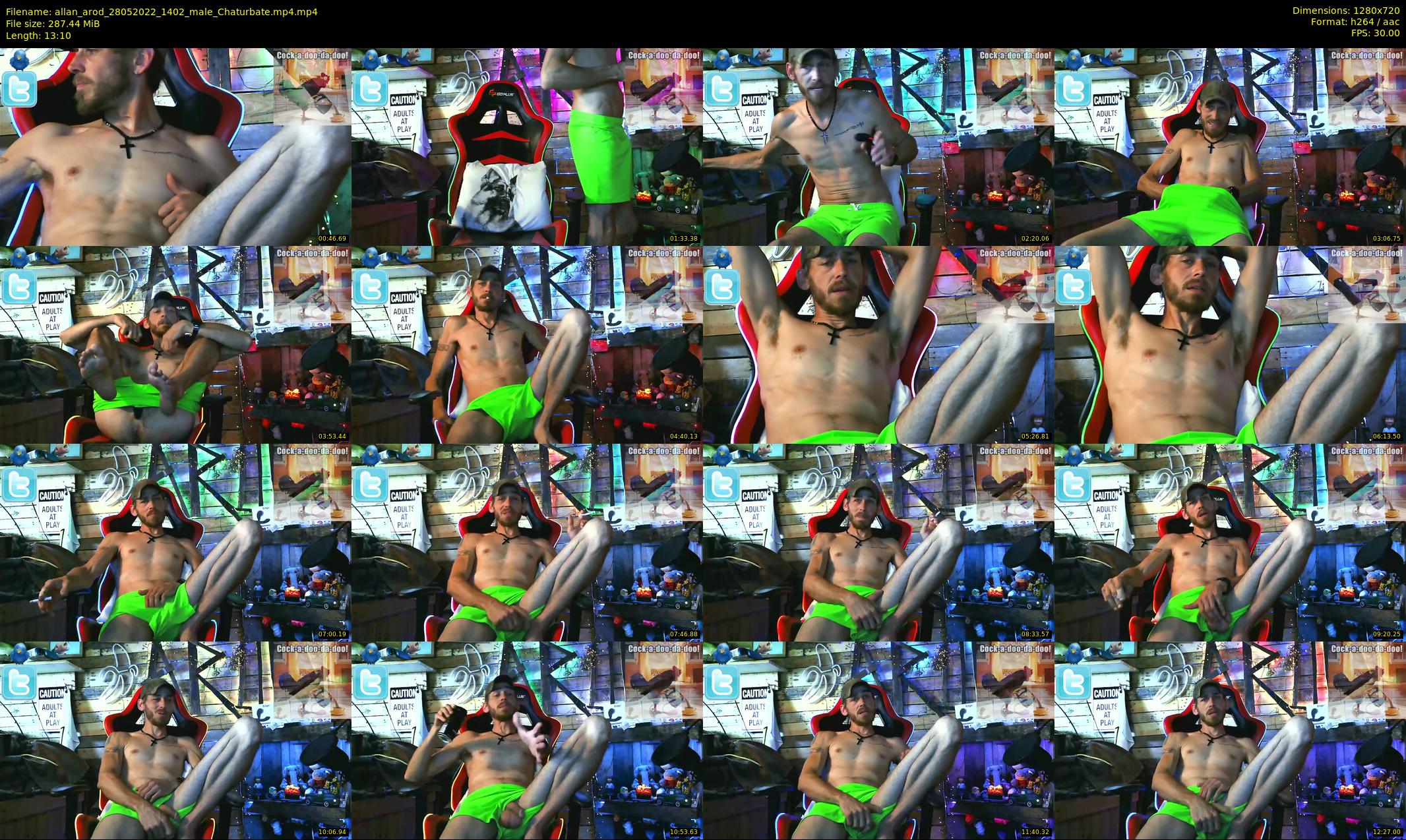 allan_arod — 14 minute Chaturbate male cam show recording, 720p, May 28, 2022