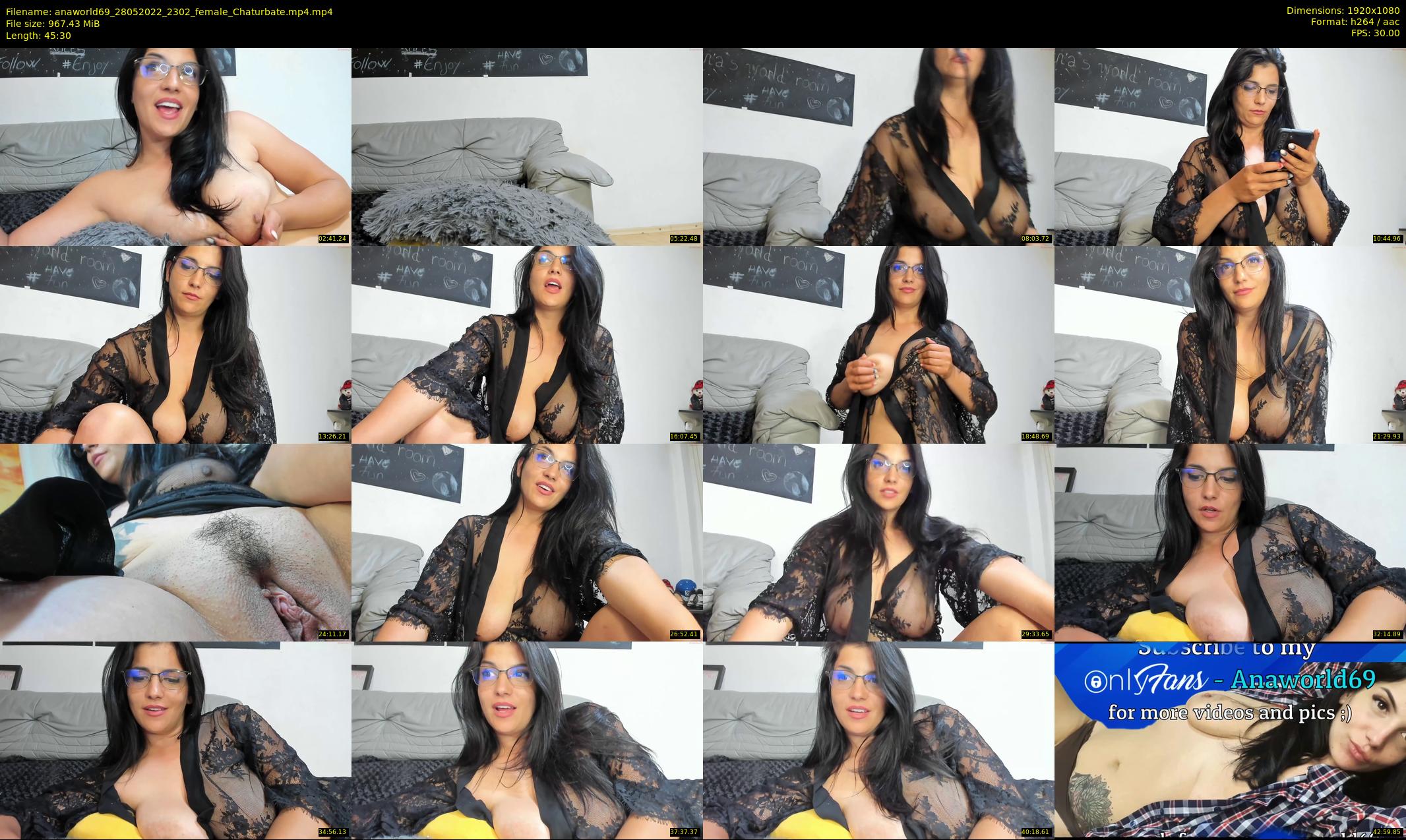 anaworld69 — 46 minute Chaturbate female cam show recording, 1080p, May 28, 2022