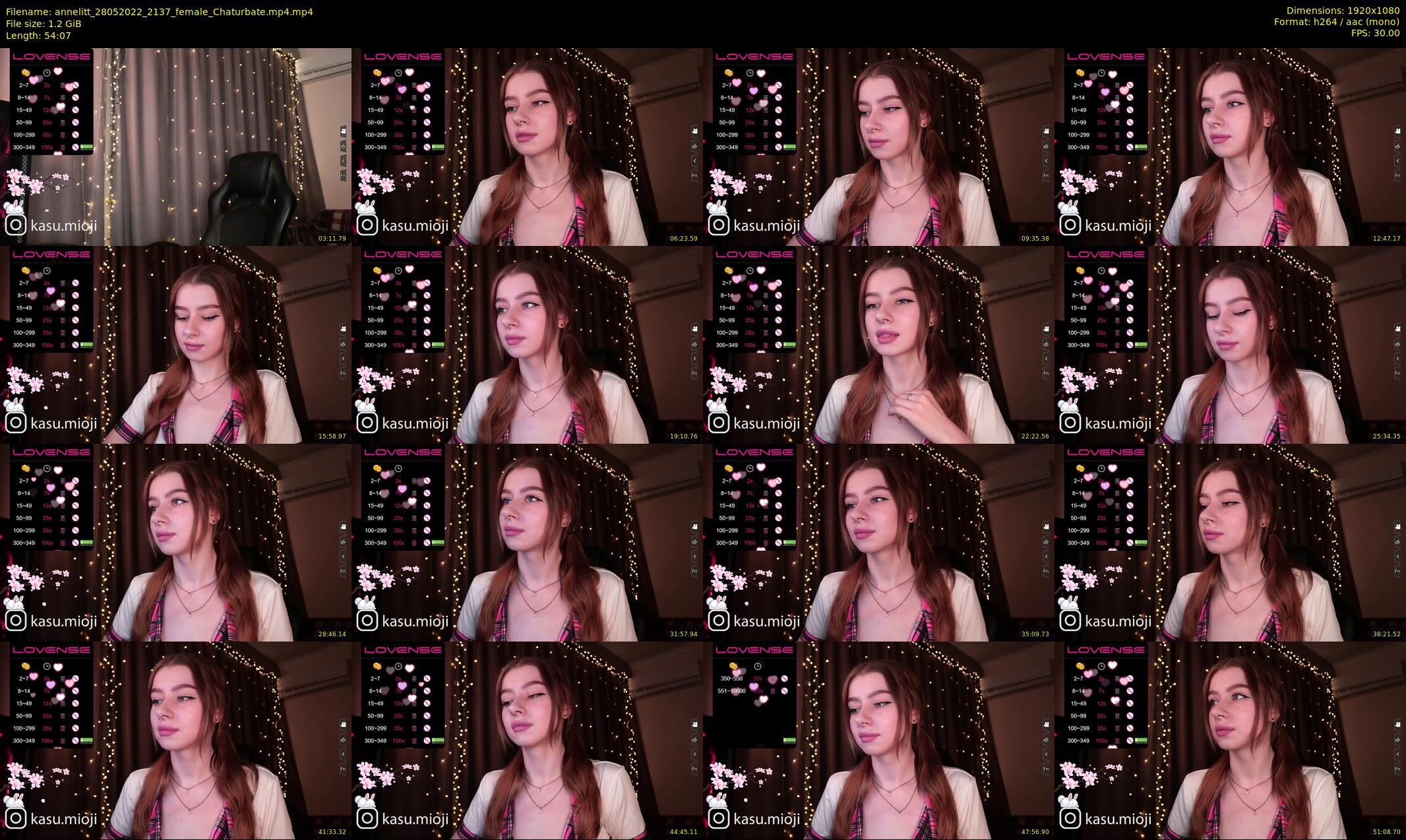 annelitt — 55 minute Chaturbate female cam show recording, 1080p, May 28, 2022