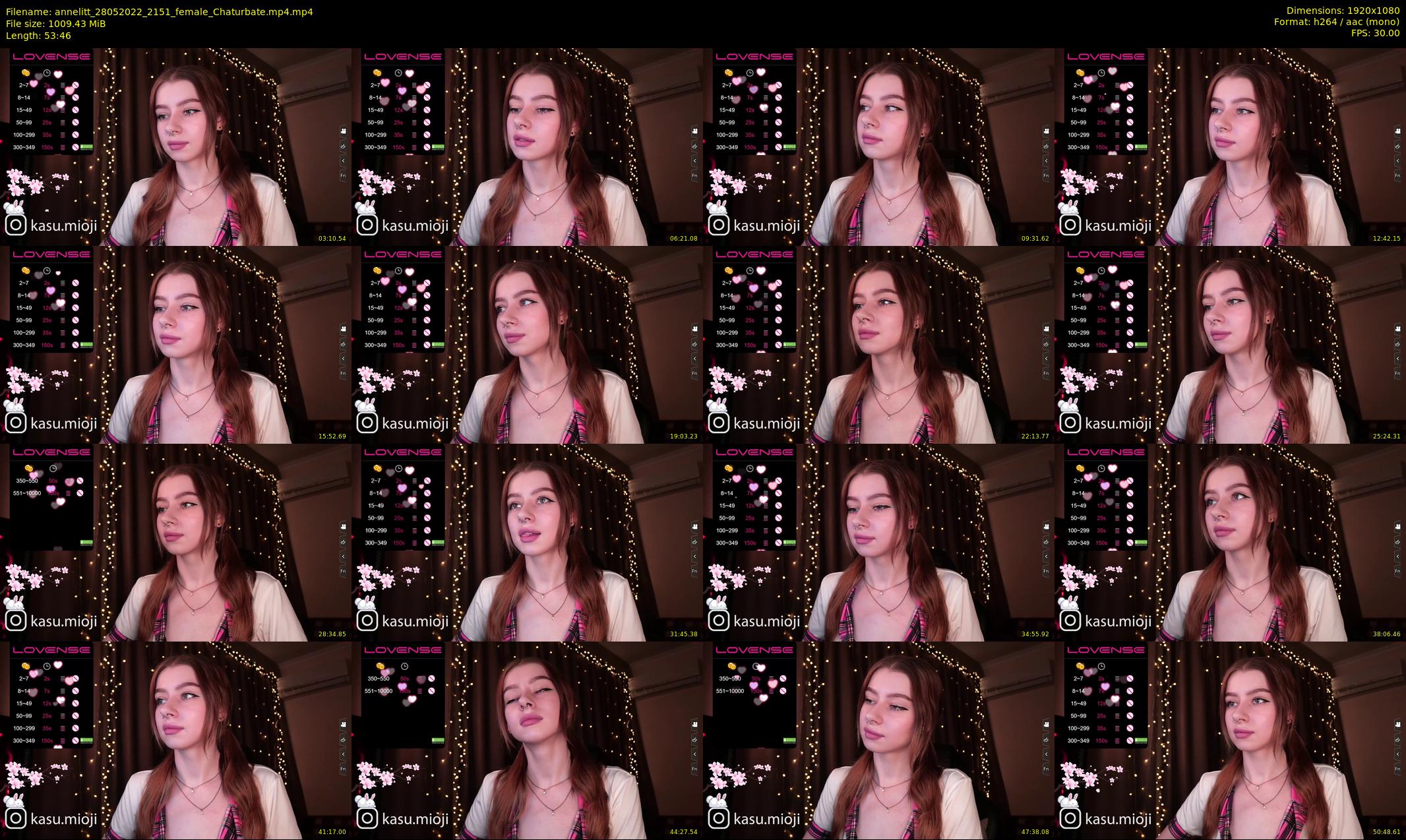 annelitt — 54 minute Chaturbate female cam show recording, 1080p, May 28, 2022