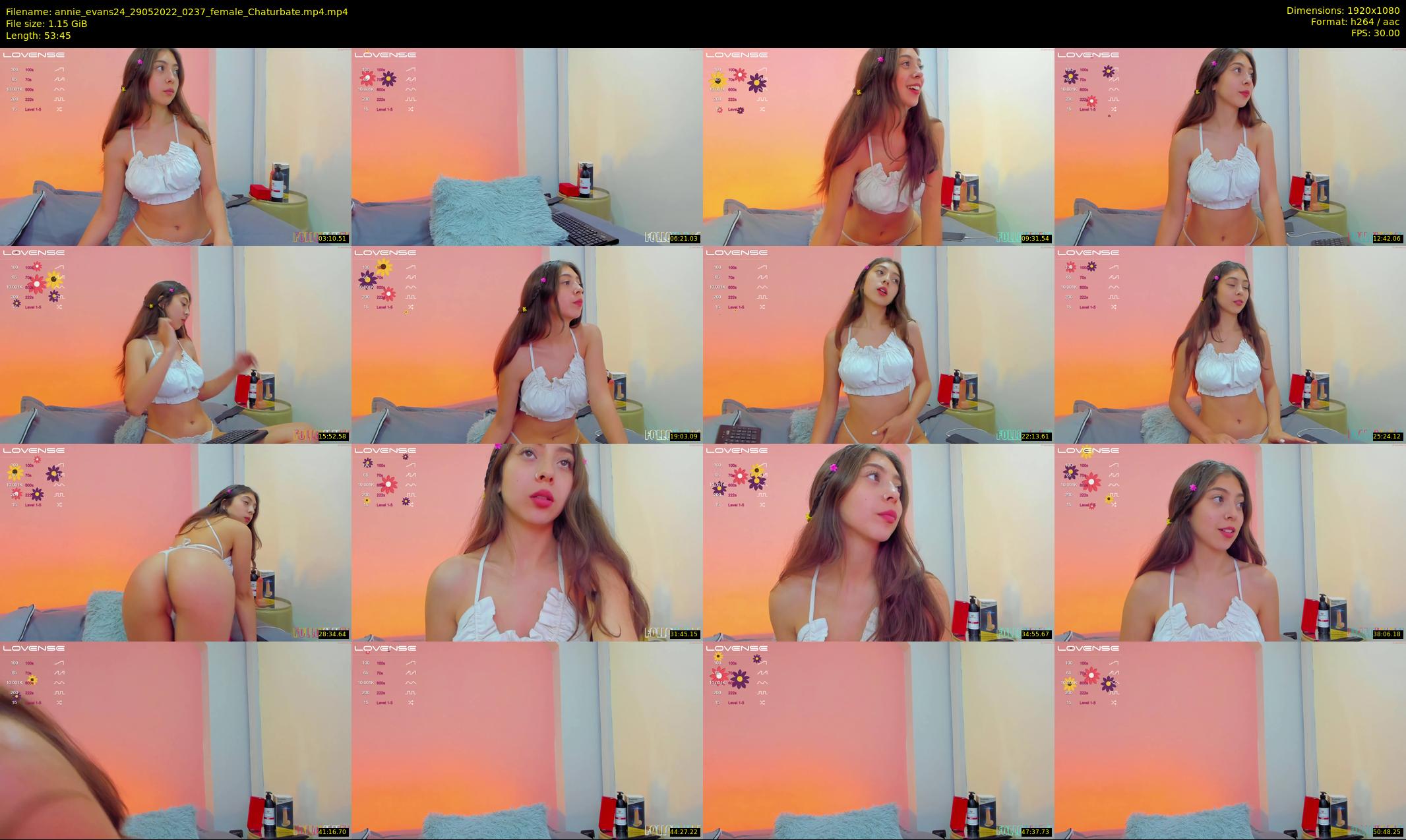 annie_evans24 — 54 minute Chaturbate female cam show recording, 1080p, May 29, 2022