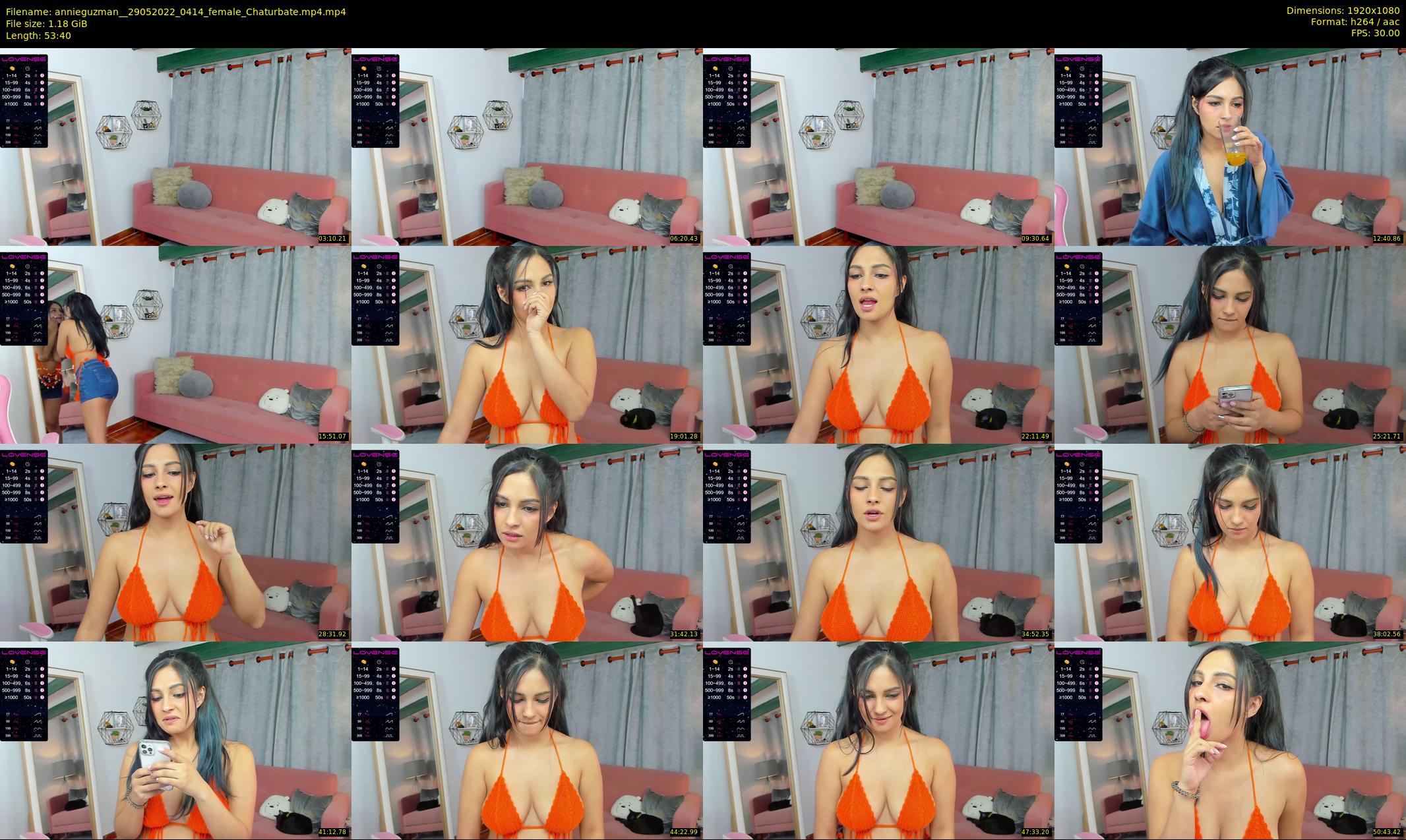 annieguzman_ — 54 minute Chaturbate female cam show recording, 1080p, May 29, 2022