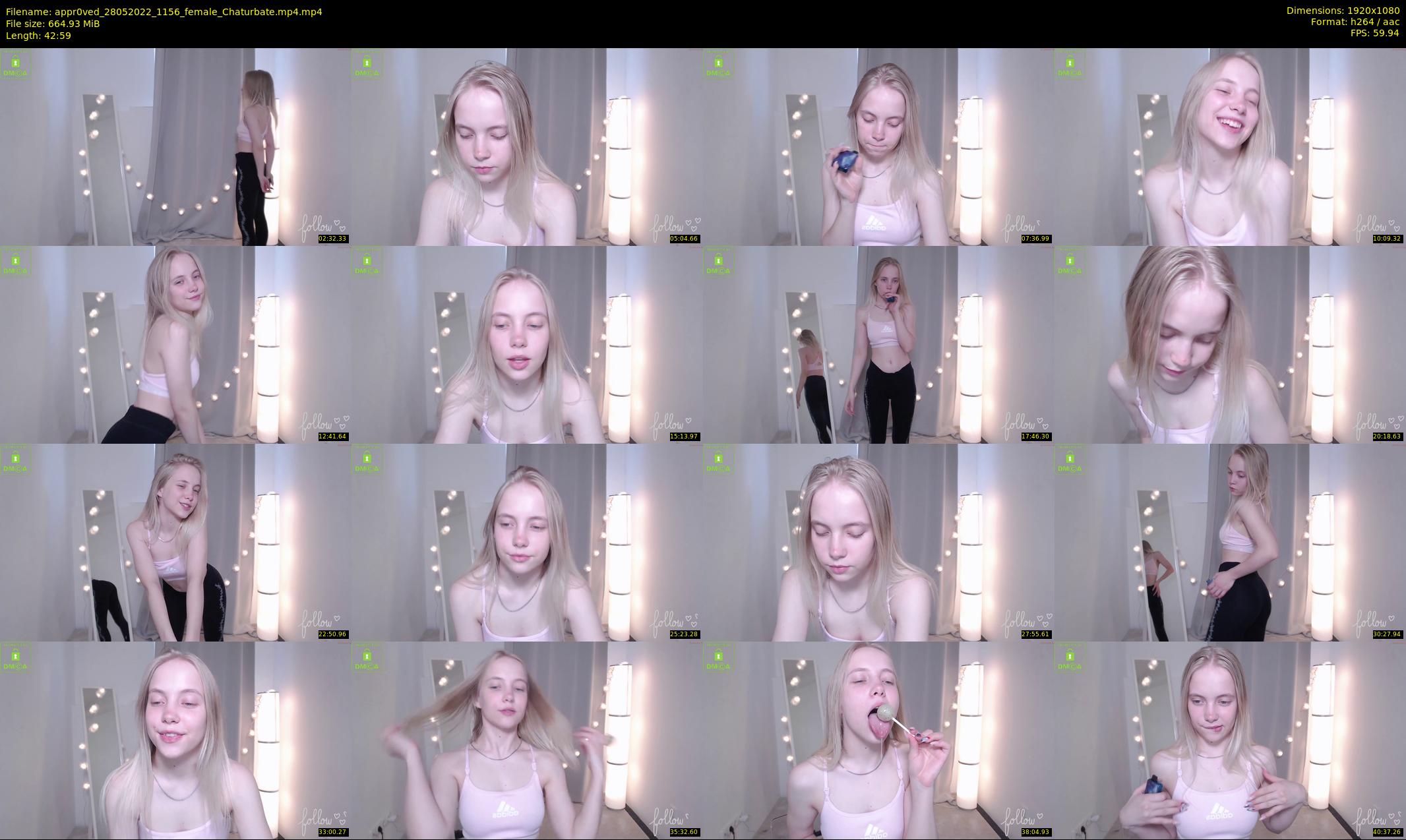 appr0ved — 43 minute Chaturbate female cam show recording, 1080p, May 28, 2022