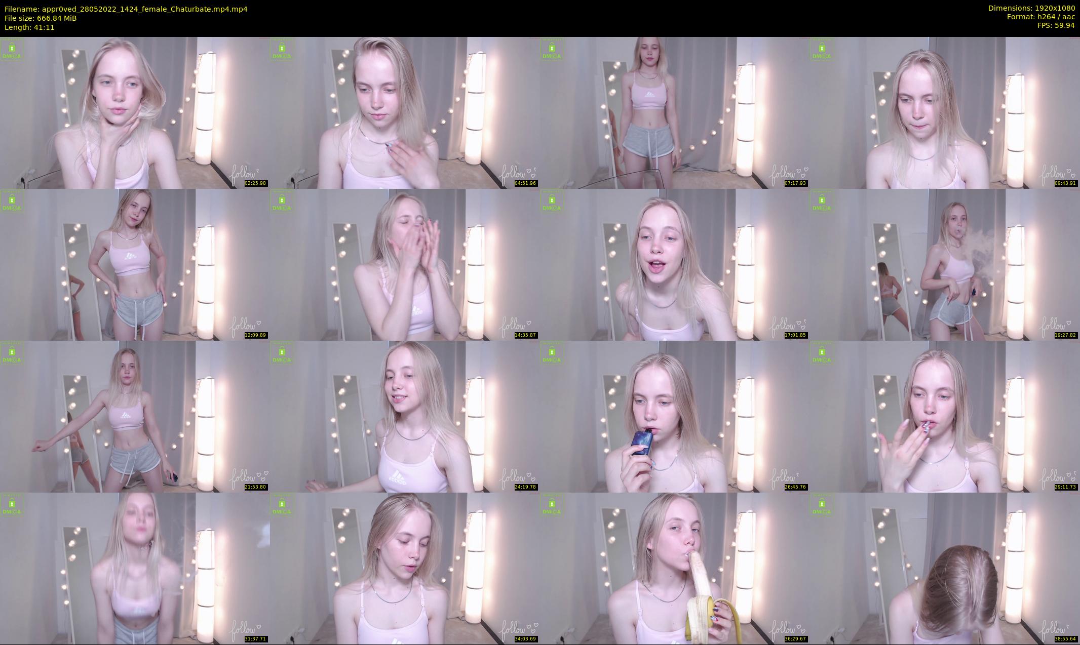 appr0ved — 42 minute Chaturbate female cam show recording, 1080p, May 28, 2022