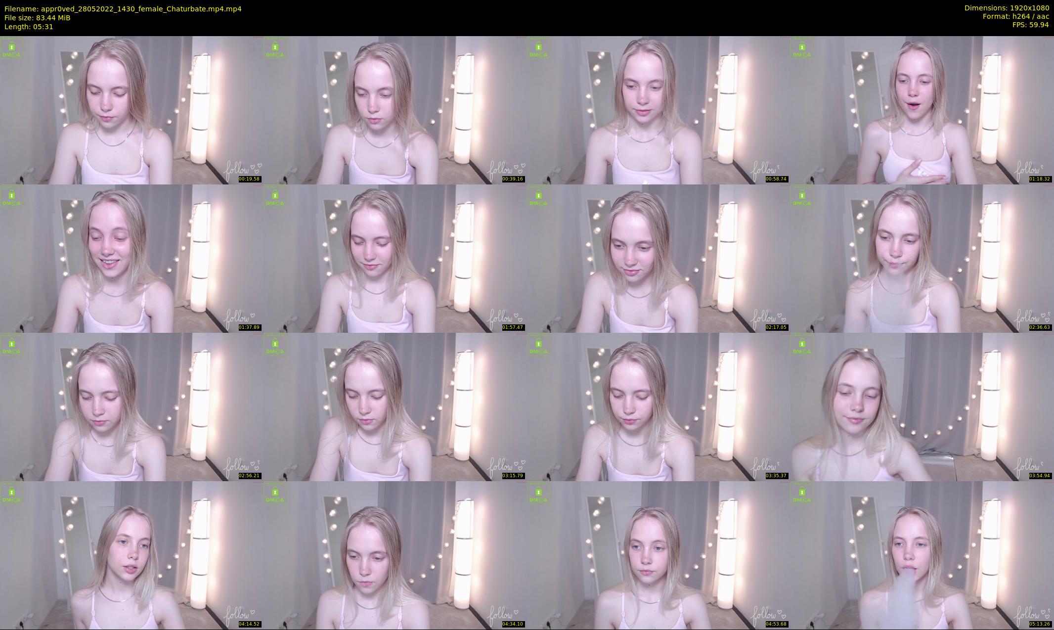 appr0ved — 6 minute Chaturbate female cam show recording, 1080p, May 28, 2022