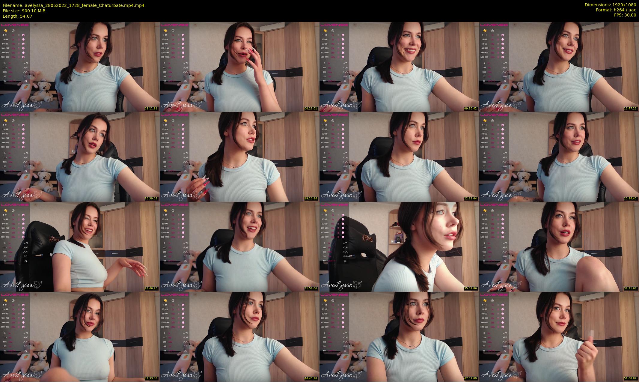 avelyssa — 55 minute Chaturbate female cam show recording, 1080p, May 28, 2022