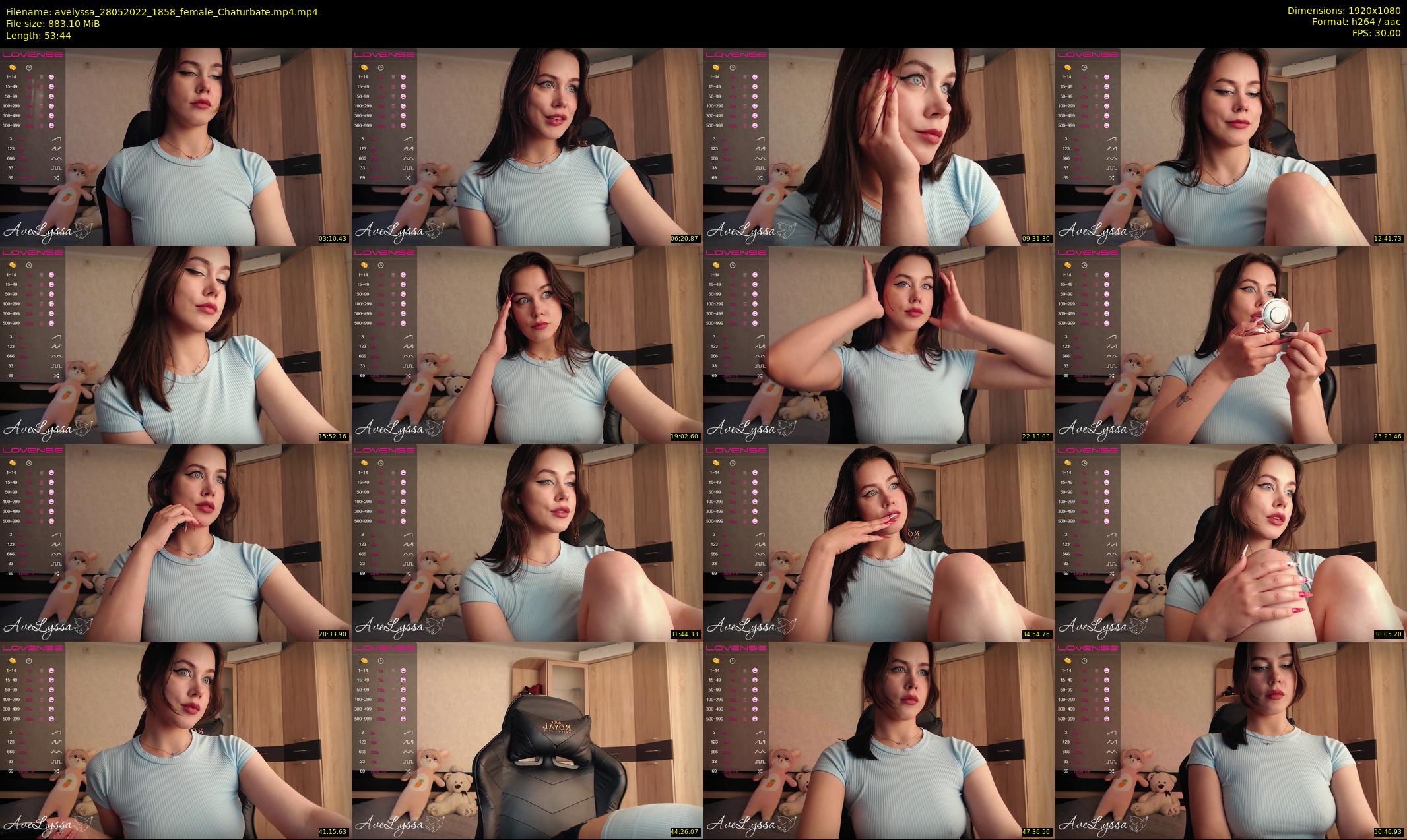 avelyssa — 54 minute Chaturbate female cam show recording, 1080p, May 28, 2022
