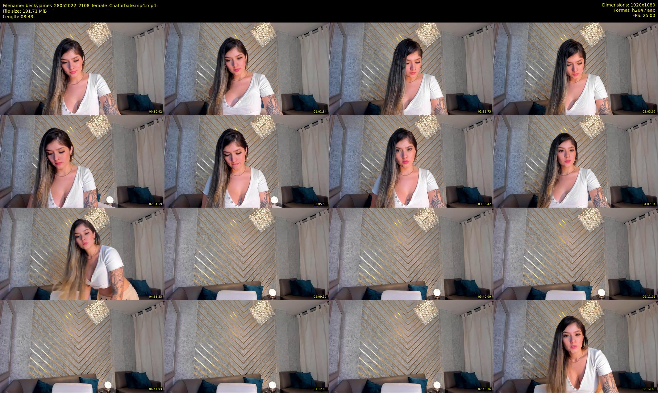 beckyjames — 9 minute Chaturbate female cam show recording, 1080p, May 28, 2022