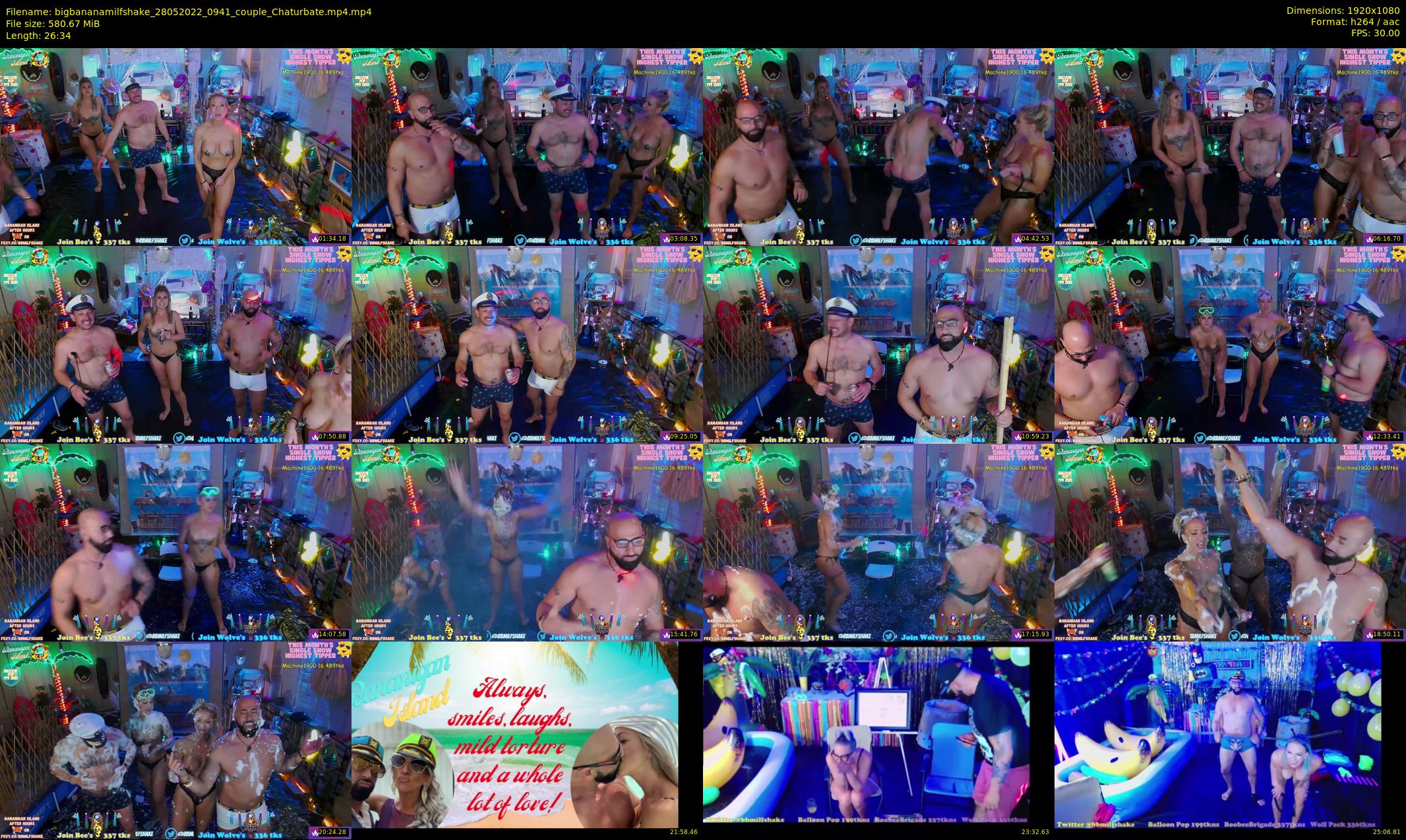 bigbananamilfshake — 27 minute Chaturbate couple cam show recording, 1080p, May 28, 2022