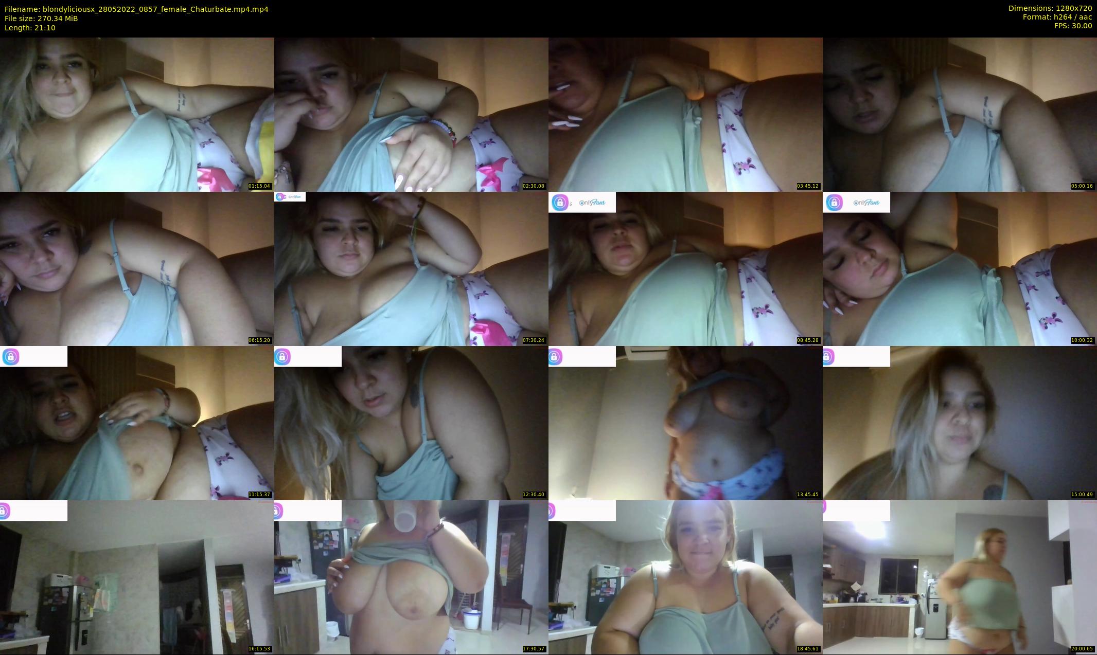 blondyliciousx — 22 minute Chaturbate female cam show recording, 720p, May 28, 2022