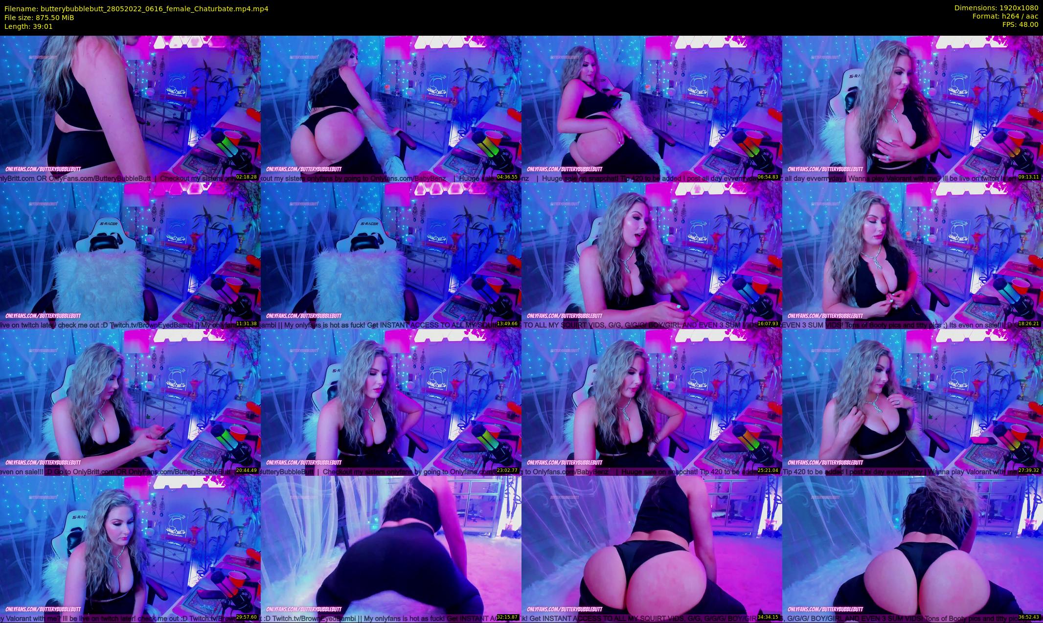 butterybubblebutt — 40 minute Chaturbate couple cam show recording, 1080p, May 28, 2022