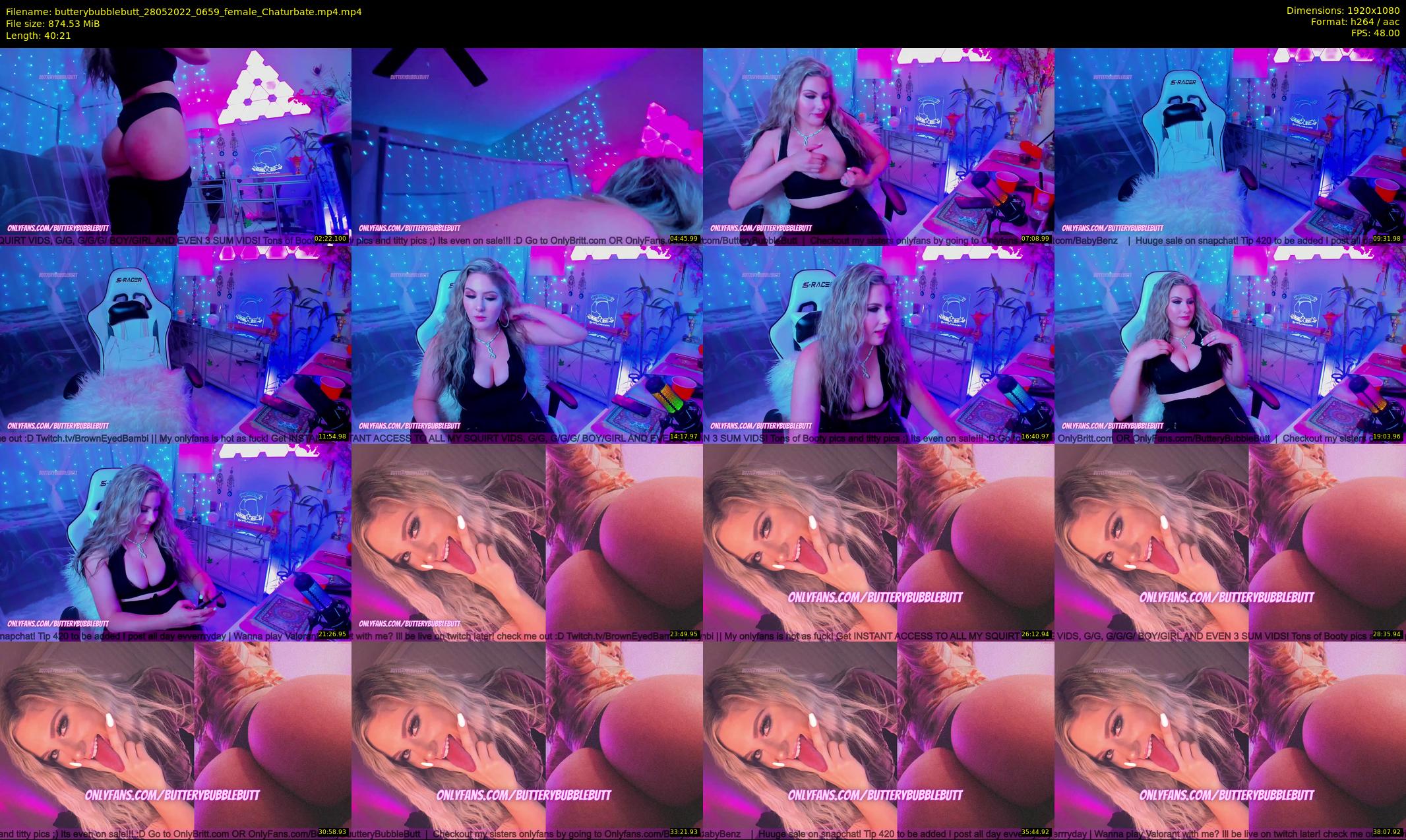 butterybubblebutt — 41 minute Chaturbate couple cam show recording, 1080p, May 28, 2022