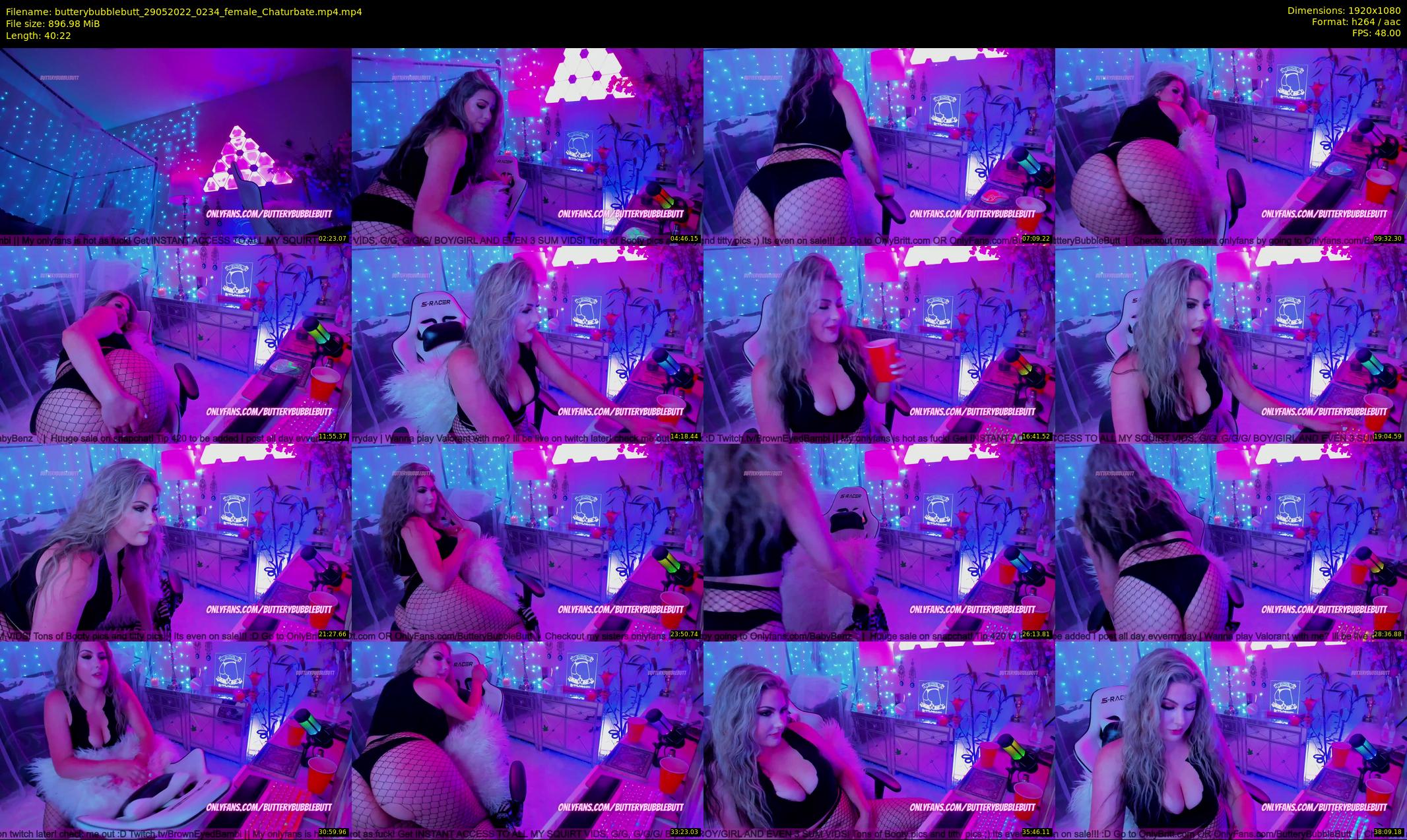 butterybubblebutt — 41 minute Chaturbate couple cam show recording, 1080p, May 29, 2022