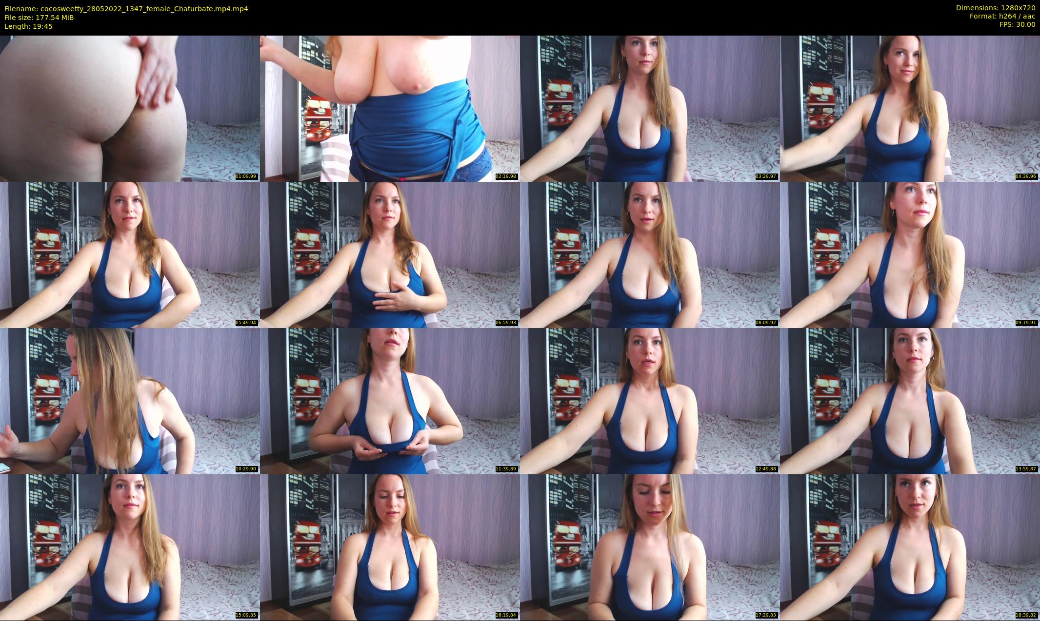 cocosweetty — 20 minute Chaturbate female cam show recording, 720p, May 28, 2022