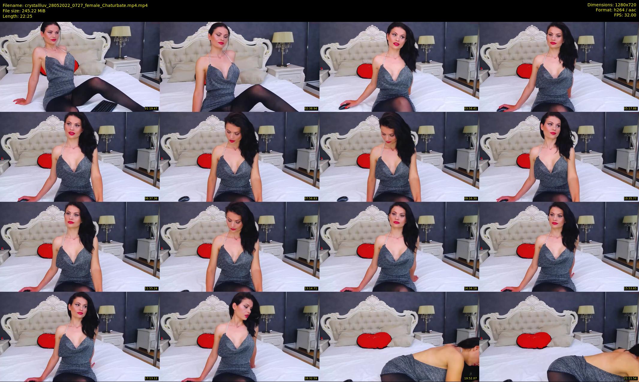 crystallluv — 23 minute Chaturbate female cam show recording, 720p, May 28, 2022