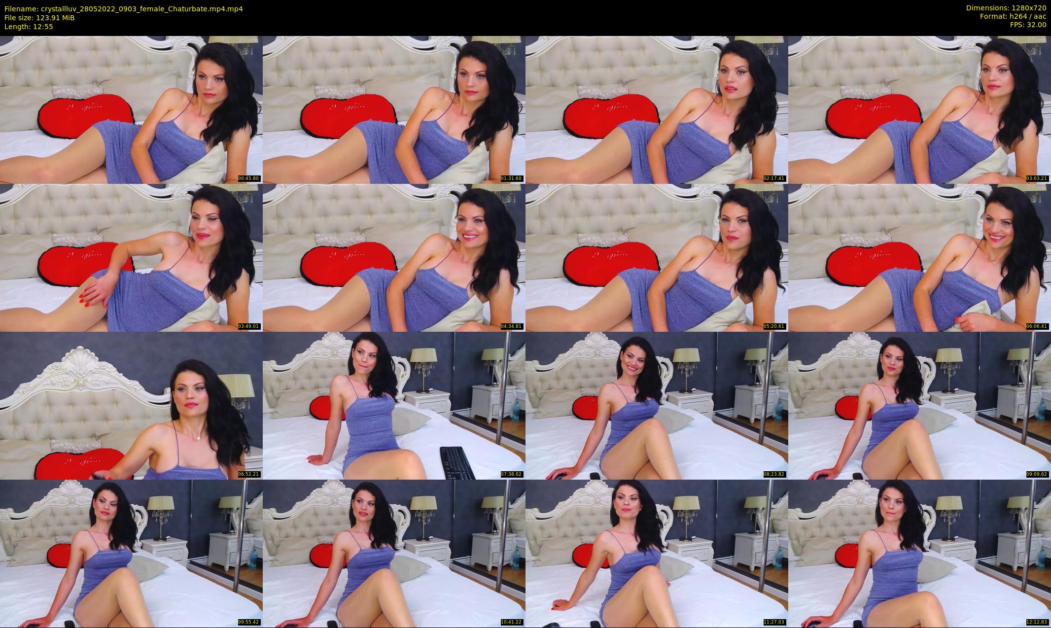 crystallluv — 13 minute Chaturbate female cam show recording, 720p, May 28, 2022