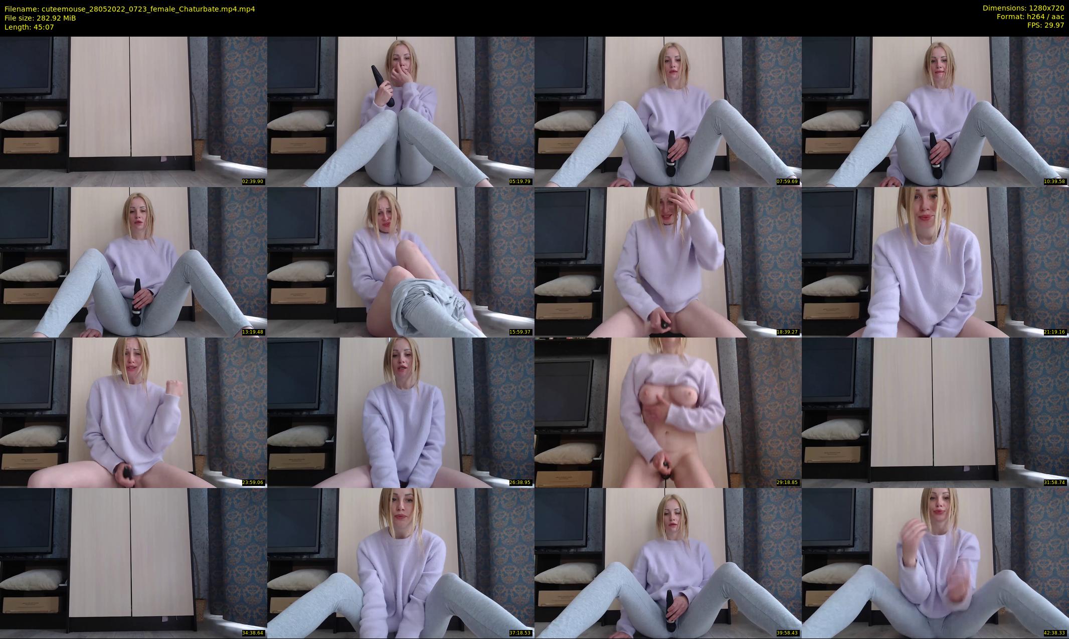 cuteemouse — 46 minute Chaturbate female cam show recording, 720p, May 28, 2022