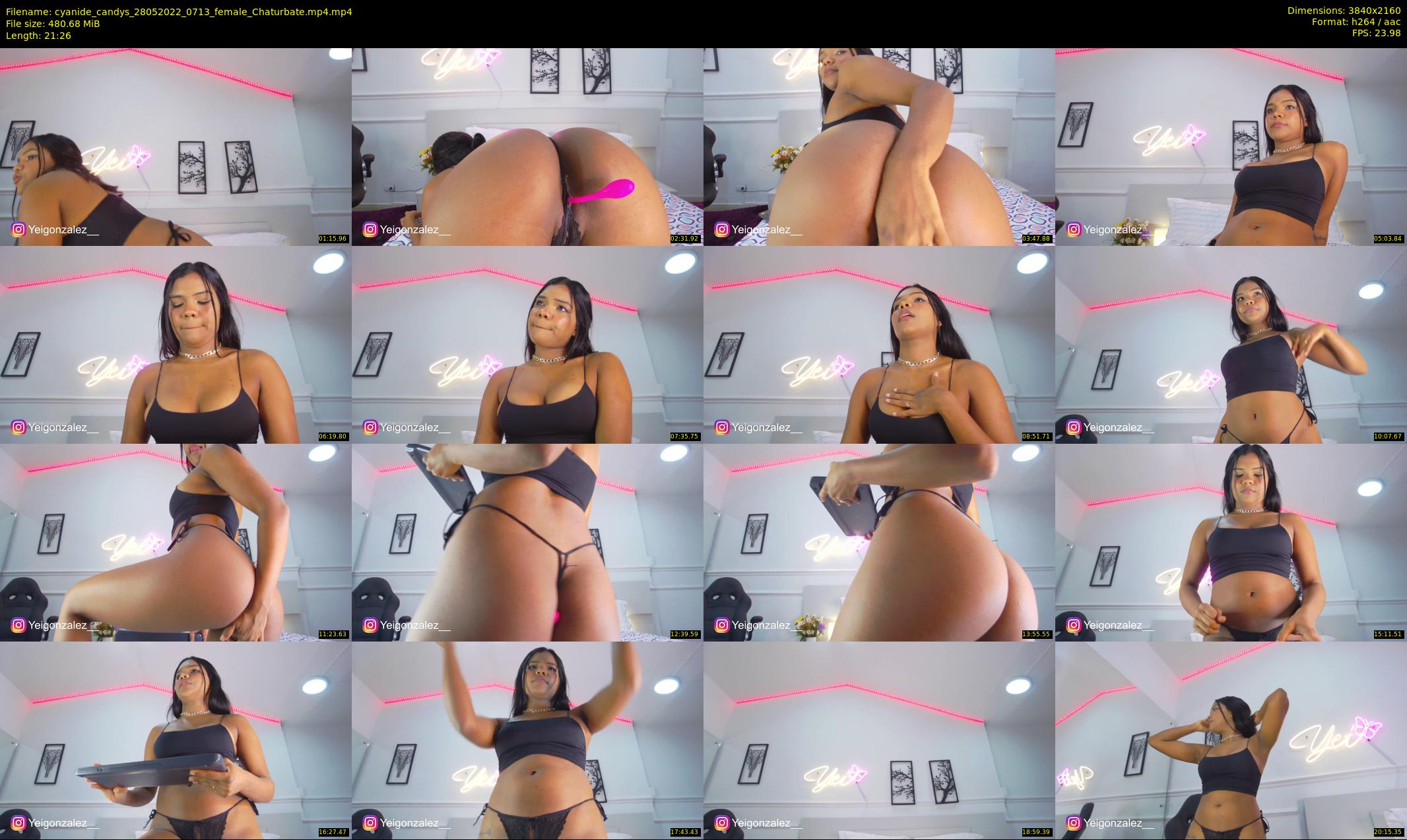 cyanide_candys — 22 minute Chaturbate female cam show recording, 4K, May 28, 2022