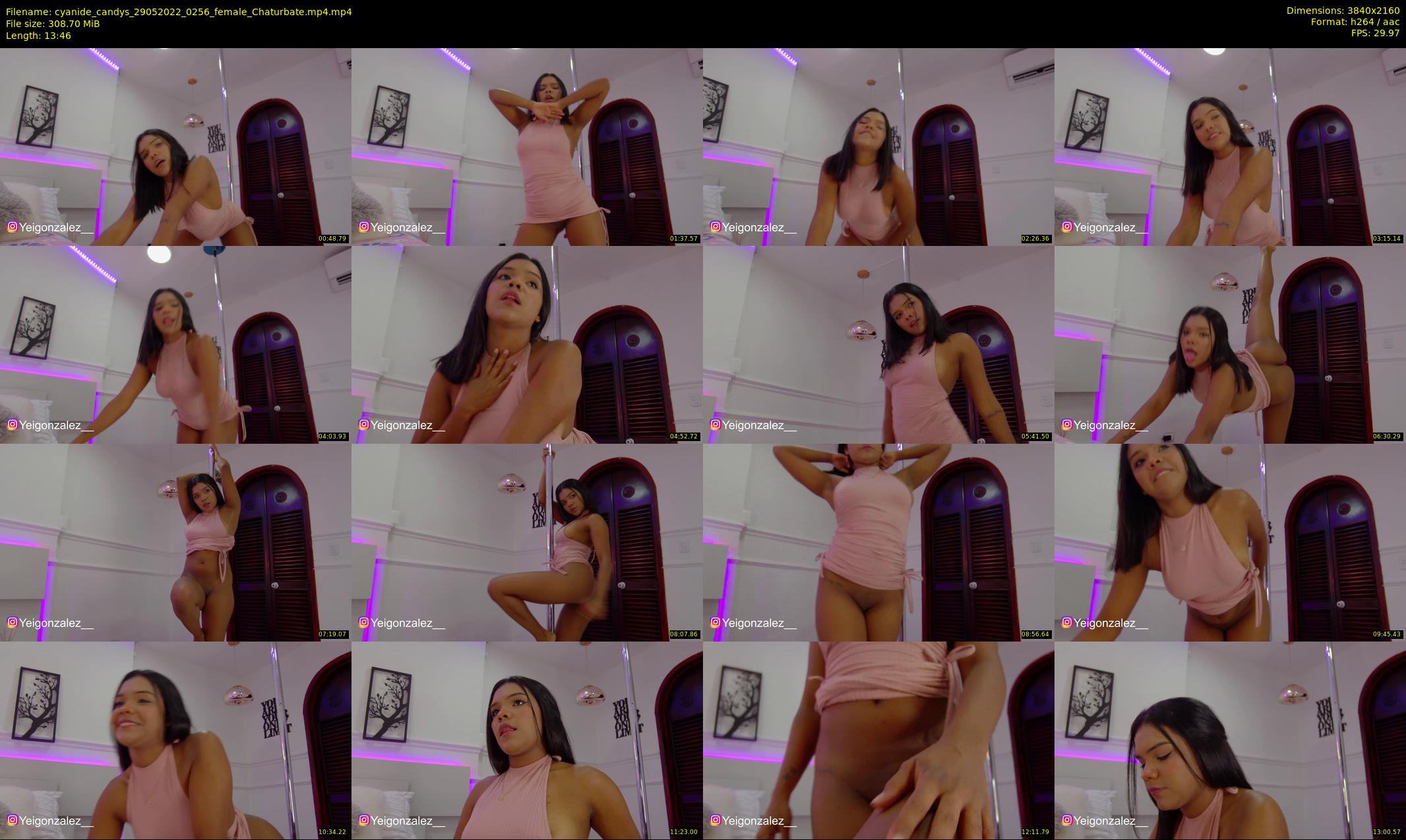 cyanide_candys — 14 minute Chaturbate female cam show recording, 4K, May 29, 2022
