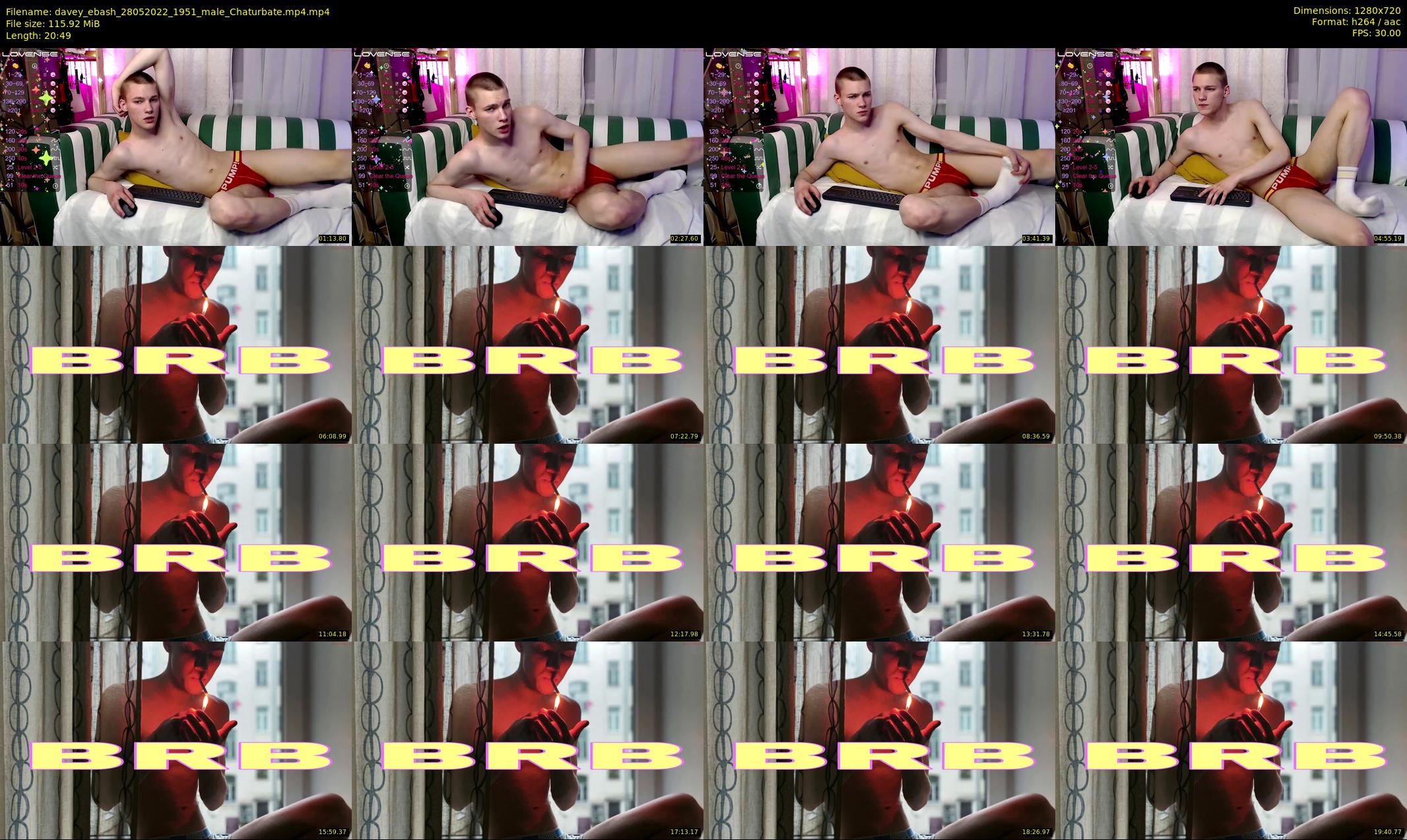 davey_ebash — 21 minute Chaturbate male cam show recording, 720p, May 28, 2022