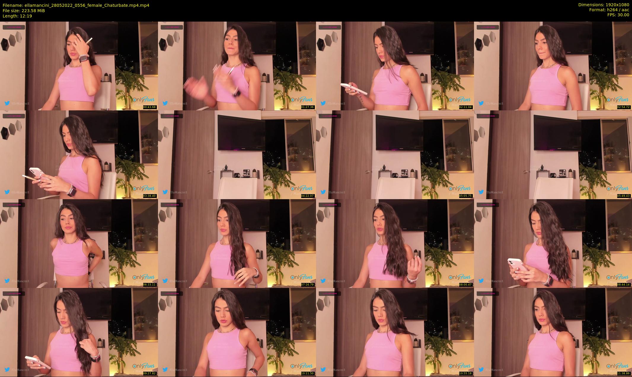 ellamancini — 13 minute Chaturbate female cam show recording, 1080p, May 28, 2022
